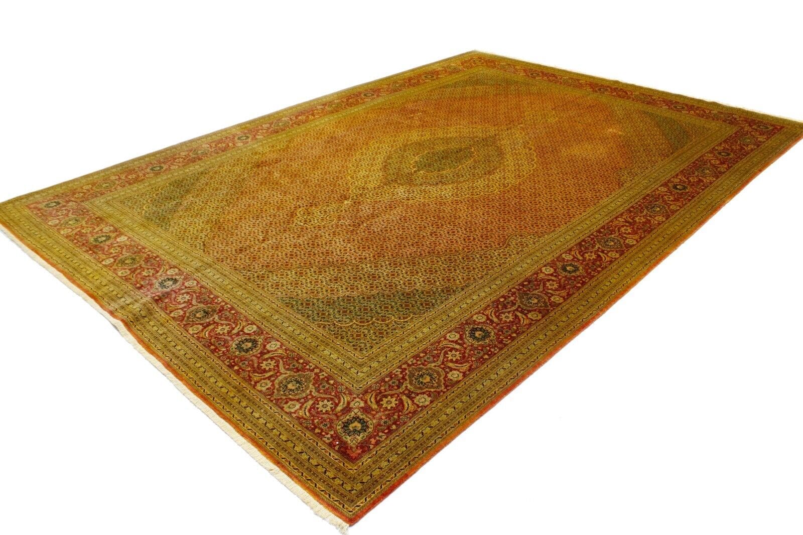 154×100cm 手織り ペルシャ絨毯 タブリーズ産　50RAJ 手織りペルシャ絨毯 タブリーズ 50raj 200&152cmウール&シルク 手織り