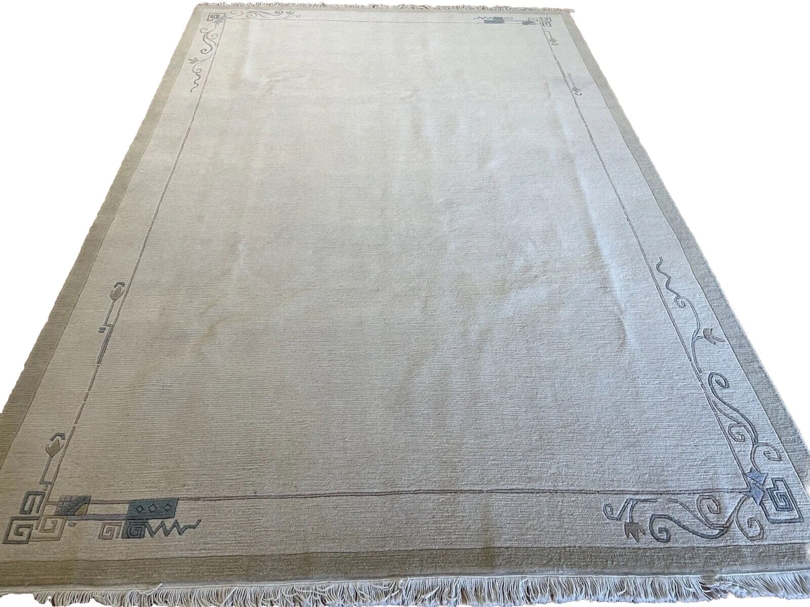 **Moderner Perserteppich 300x200 cm – Hochwertige reine Schurwolle, feine Knüpfung, modernes Design, handgeknüpft**