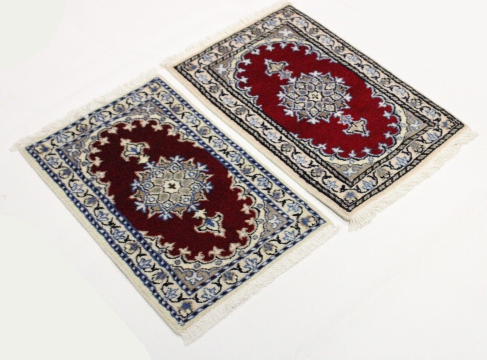 **Original Perserteppich 2.St Nain Poshti 40 cm x 60 cm – Top Zustand, handgeknüpft, Perserteppich**