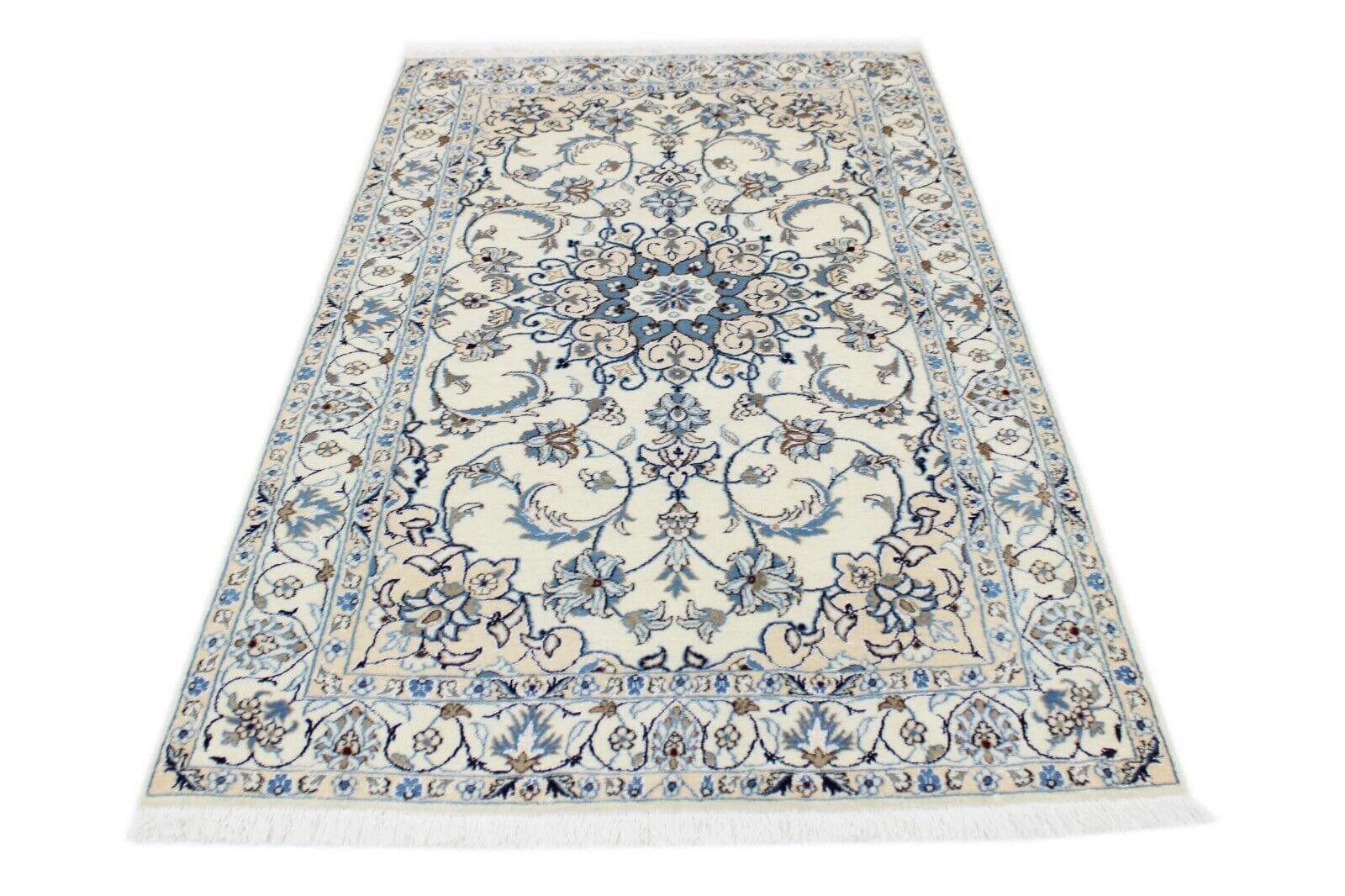 **Original Perserteppich Nain 210 cm x 122 cm - Top Zustand, Handgeknüpft, Perserteppich**