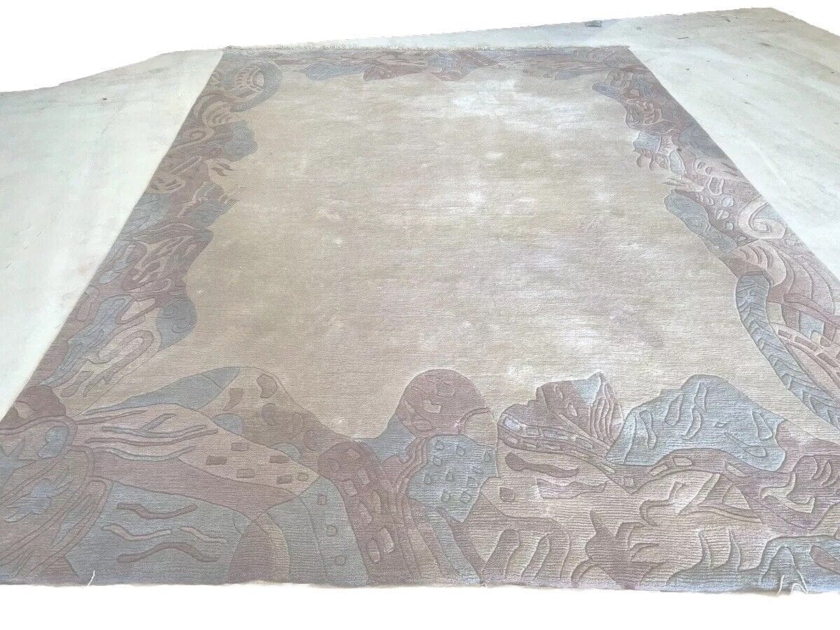 Perserteppich 350x250 cm - 1A Qualität, beige, neu, aus hochwertiger Hochlandwolle, handgeknüpft