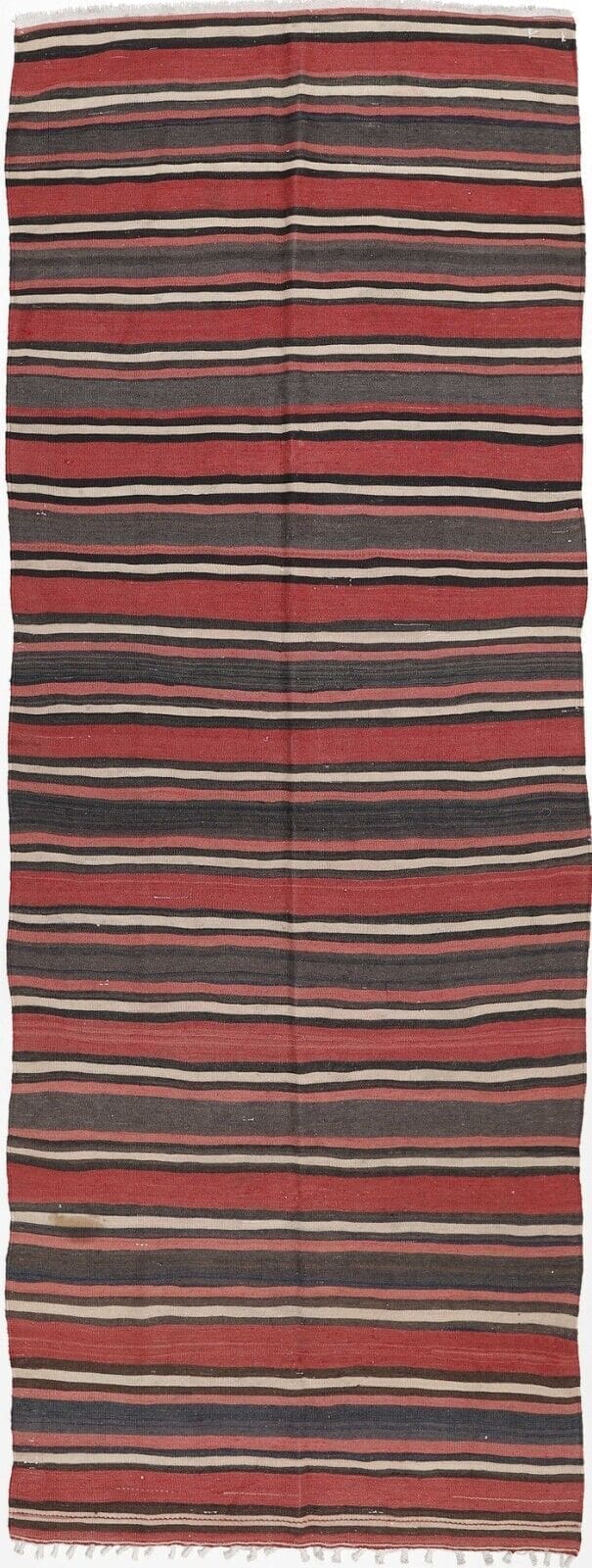 Orientteppich 410 cm x 145 cm - Modern Kelim Ghashghai Fars, 100% handgewebt Läufer