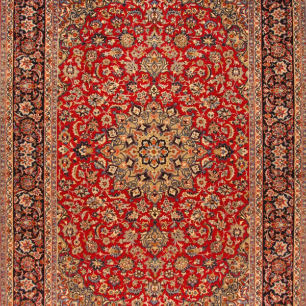 H1 Perserteppich Isfahan 430 x 293 cm, ca. 160.000 Knoten/m², Meister Knüpfung, Top Zustand, handgeknüpft**