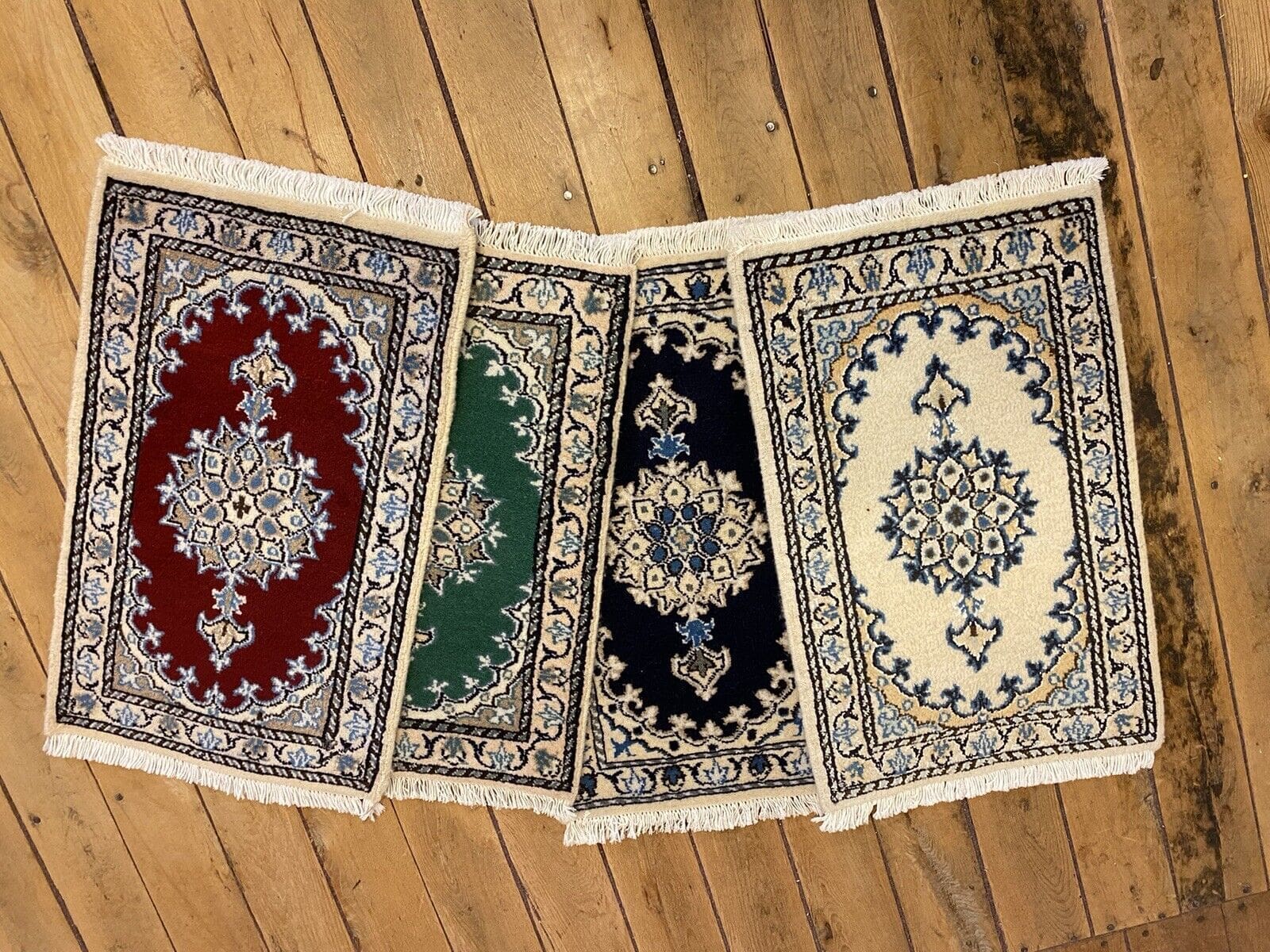 **Perserteppich Nain 60x40 cm – 300.000 Knoten – 100% Schurwolle – Handgeknüpft**