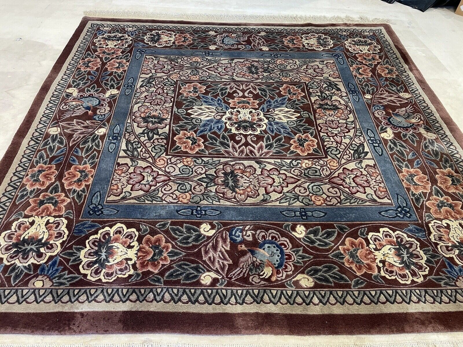 Royal Peking Perserteppich quadratisch 250/250 cm - Top Qualität, handgeknüpft, bester Originalzustand, feiner Orientteppich, super Preis-Leistungs-Verhältnis, handgeknüpft,...