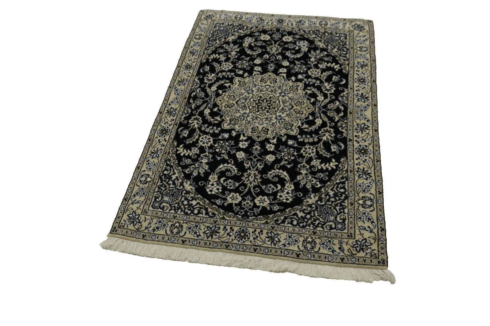 Wunderschöner Orientteppich 144x98 cm - 500.000 Knoten/m² - 90% Schurwolle, 10% Seide - Top Zustand - Handgeknüpft - Perserteppich