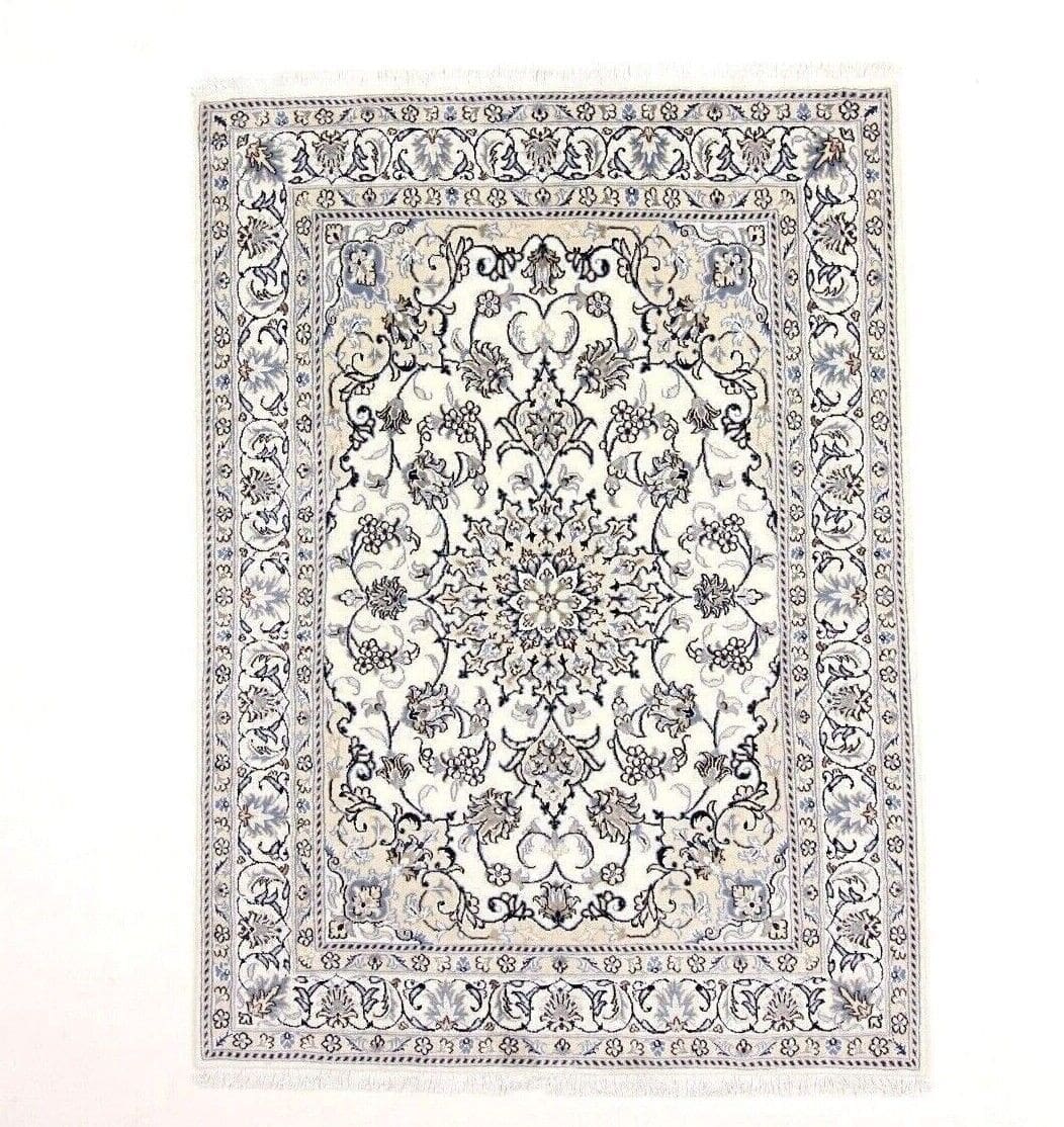 Wunderschöner Orientteppich 193 x 140 cm – 300.000 Knoten/m² – 90% Schurwolle & 10% Seide – Top Qualität, Handgeknüpft, Perserteppich