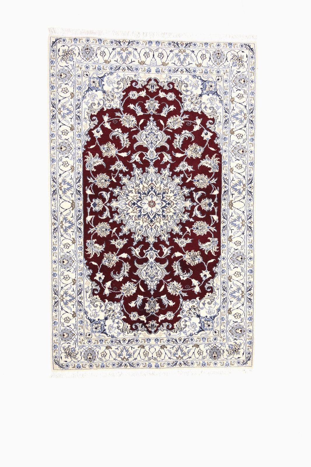 Wunderschöner Orientteppich 196 x 124 CM – 300.000 Knoten/m², 90% Schurwolle & 10% Seide, Top Neu, handgeknüpft, Perserteppich