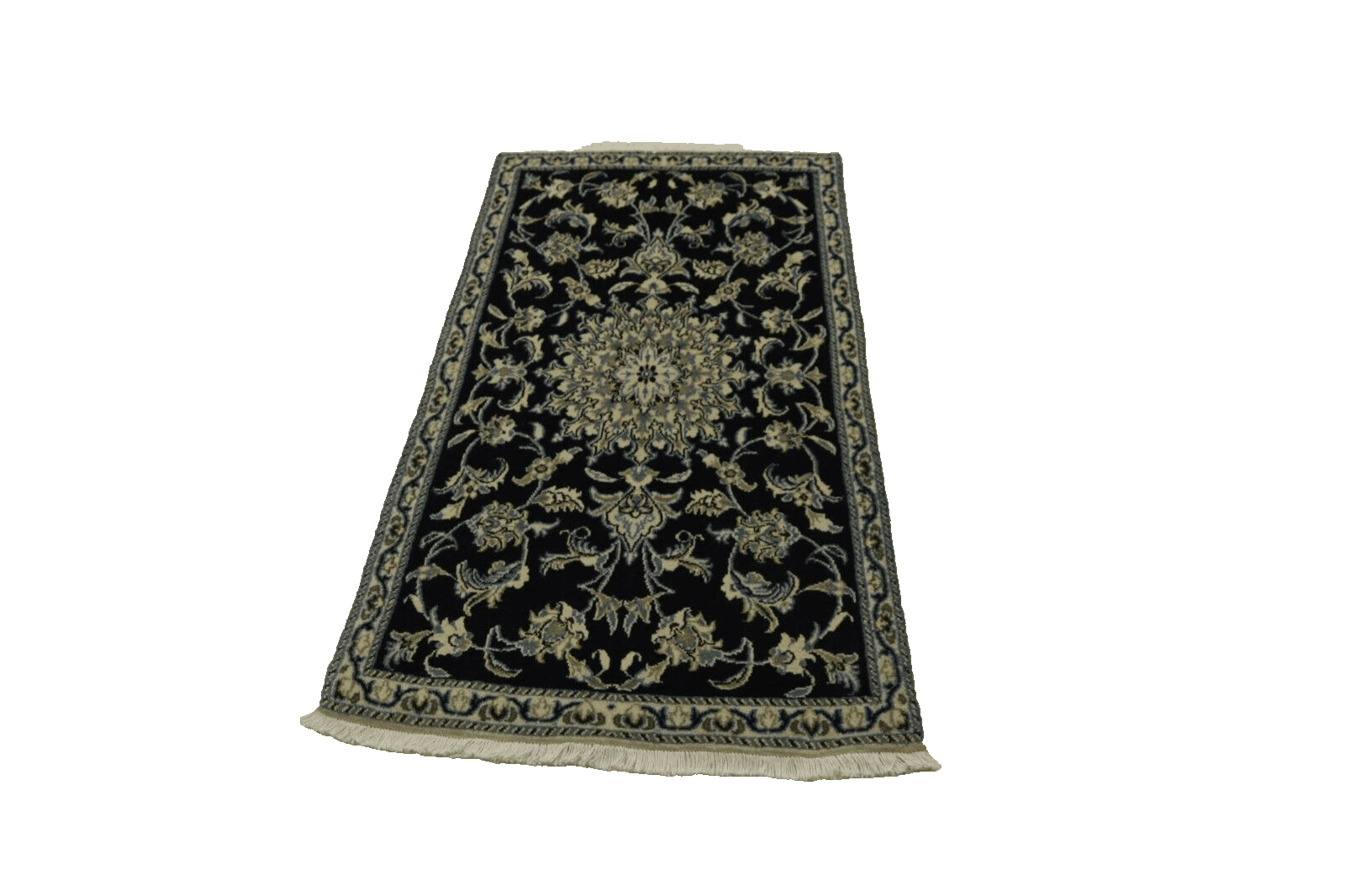 Wunderschöner Orientteppich Super Nain 148 x 90 cm, 300.000 Knoten/m², 100% Schurwolle, handgeknüpft, Perserteppich