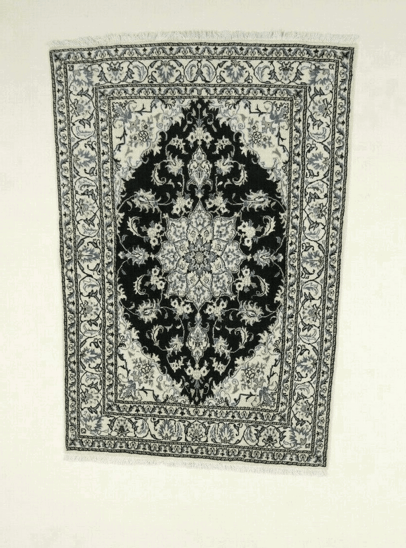 Wunderschöner Orientteppich Super Nain 203 x 143 CM, ca. 300000 Knoten/m², 90% Schurwolle, 10% Seide, sehr gut erhalten, handgeknüpft, Perserteppich