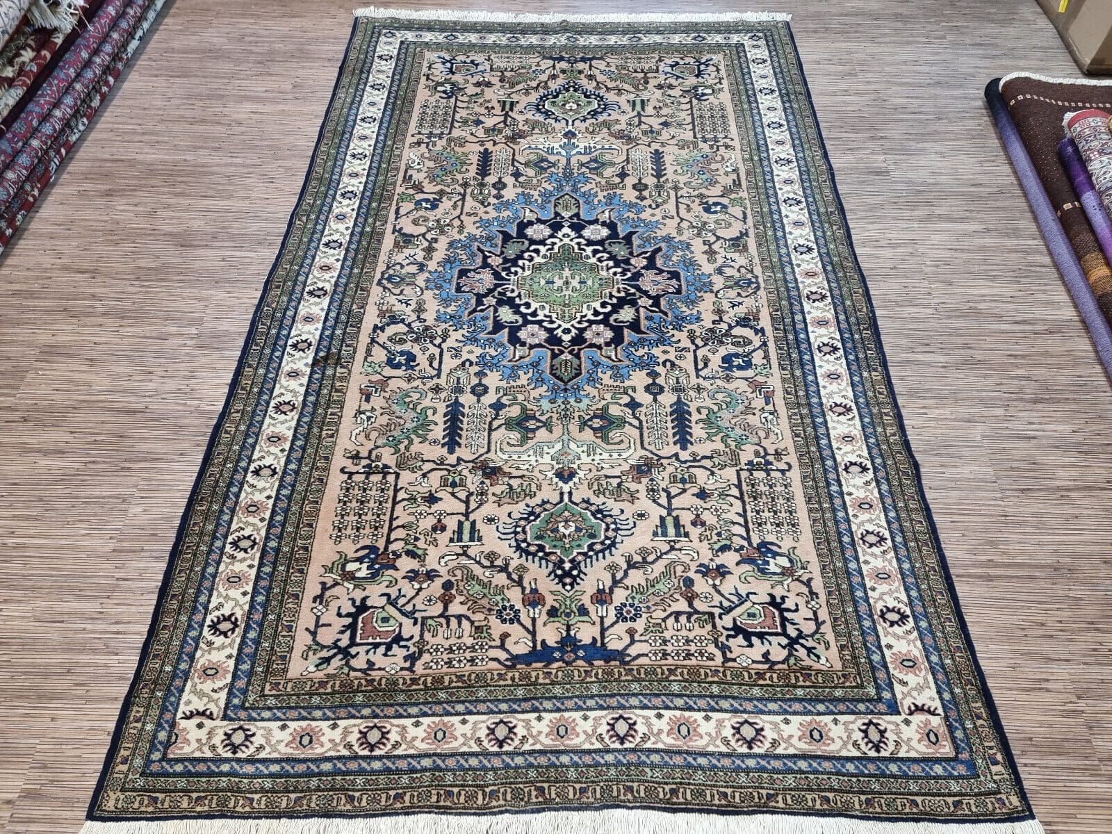 **Wunderschöner Original Persischer Ardebil Teppich 275x171 cm² - Handgeknüpft, Hochwertig, Gebrauchter Zustand, Perserteppich**