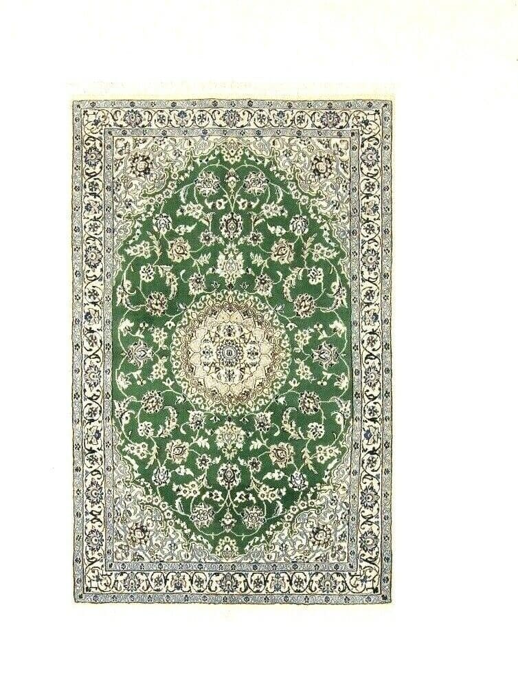 Wunderschöner Perserteppich 180 x 115 cm – Super Nain 9 la – ca. 500.000 Knoten/m² – 90 % Schurwolle, 10 % Seide – Neu, Handgeknüpft