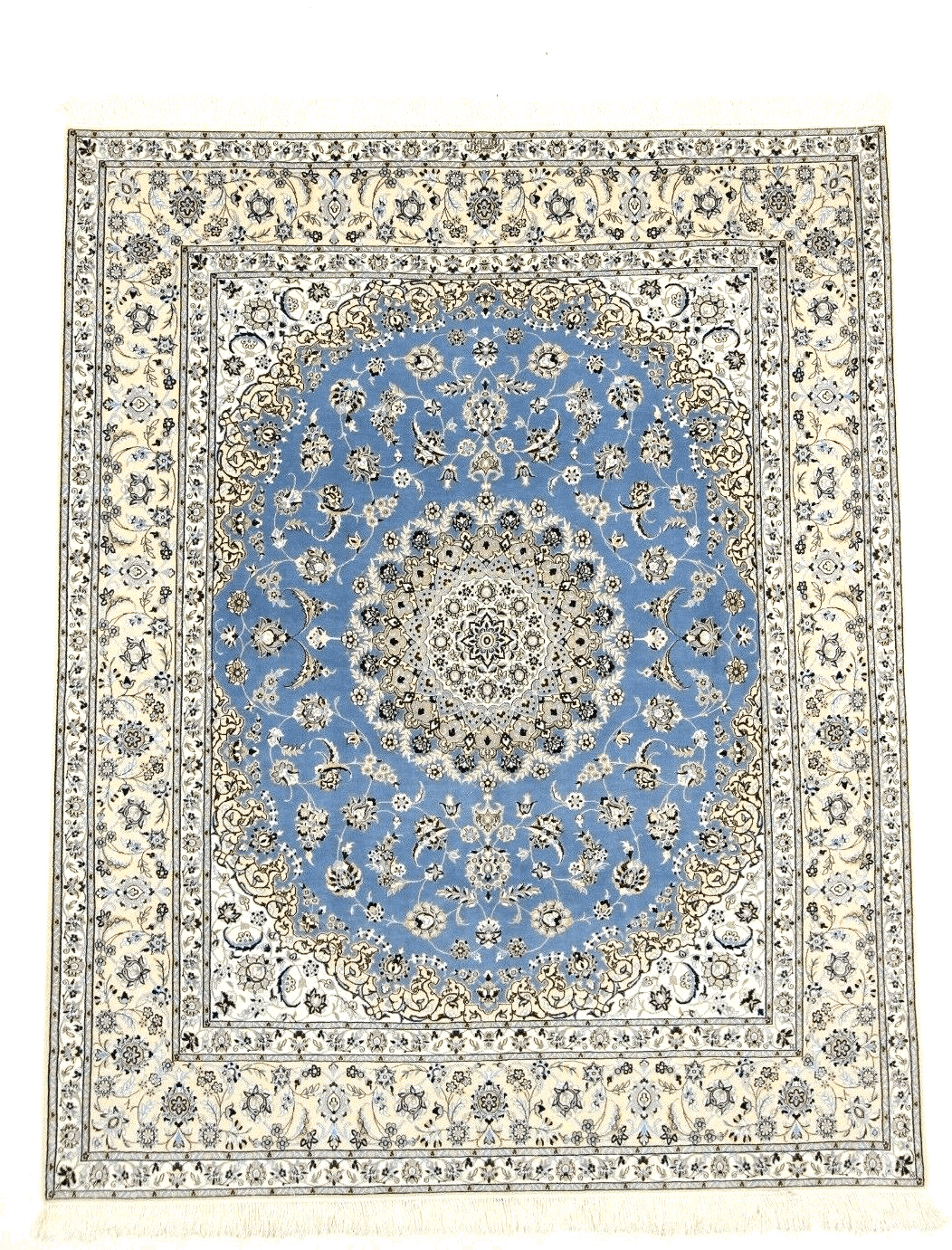 **Wunderschöner Perserteppich 255 x 206 CM, 850.000-1.000.000 Knoten/m², 80% Korkwolle & 20% Naturseide, handgeknüpft**