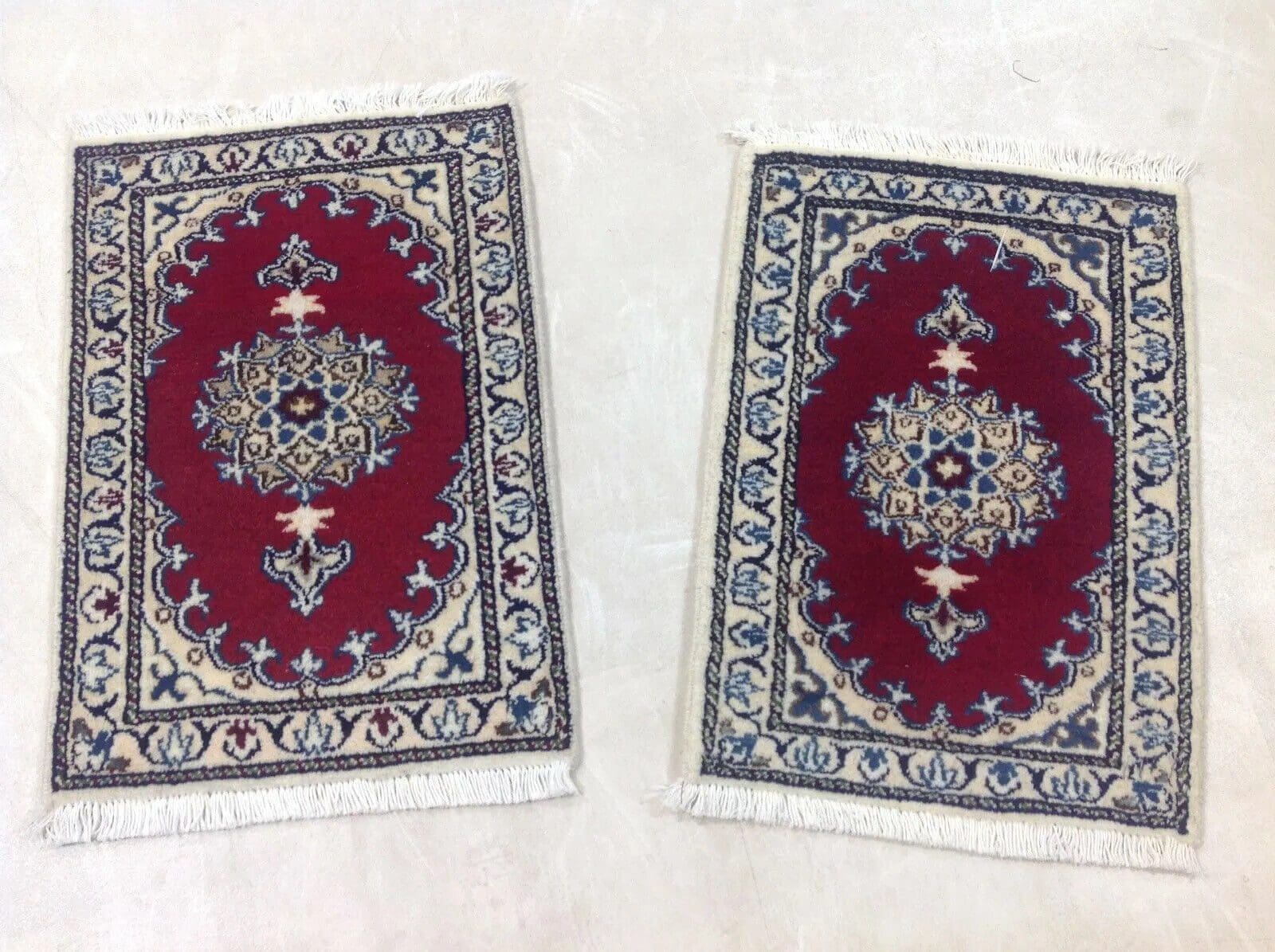 **Wunderschöner Perserteppich Nain mit Seide - 60 x 40 cm, ca. 300.000 Knoten/m², 90% Schurwolle & 10% Seide, handgeknüpft**