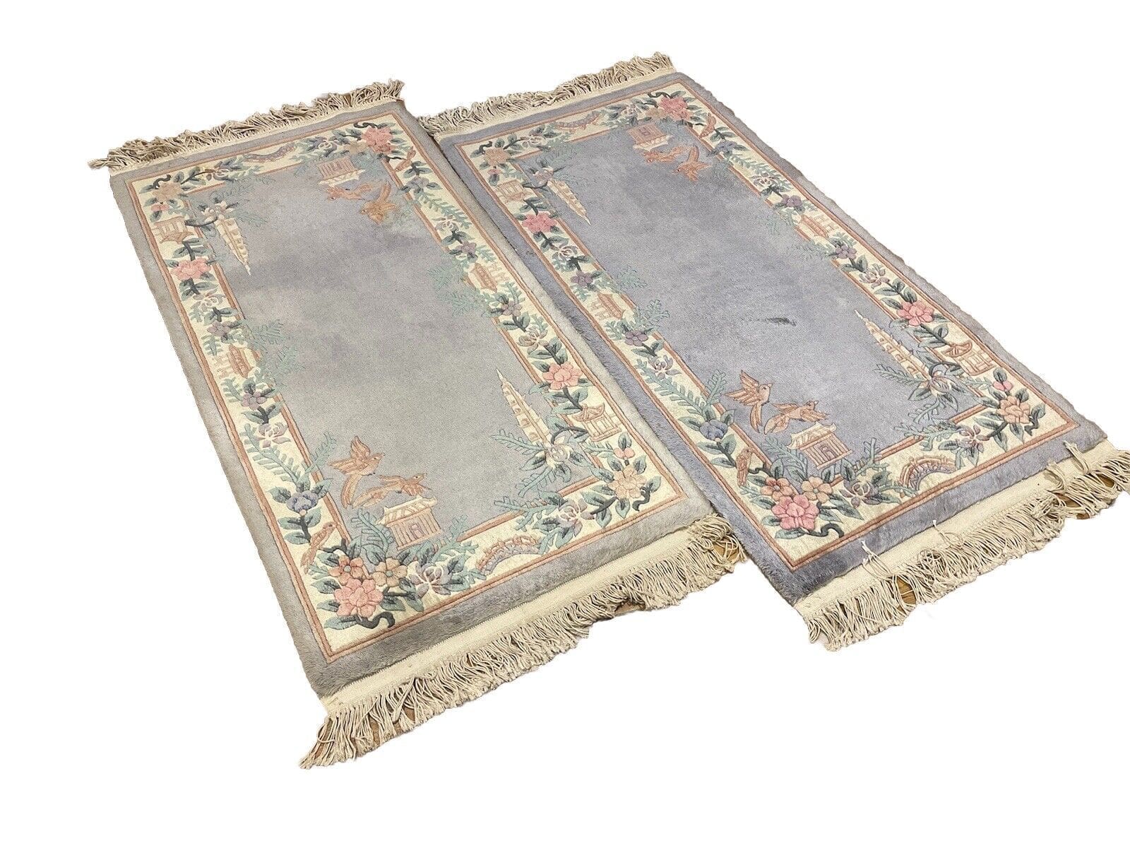 (Verkauft) Wunderschöner Royal Peking Teppich 140x70 cm - 100% reine Schurwolle - Feine Handarbeit - Dekorativer Chinateppich - handgeknüpft, Perserteppich