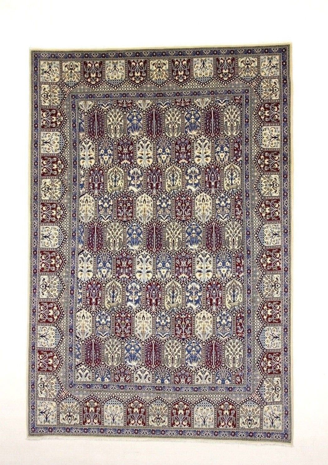 **Wunderschöner Super Nain 9 La Perserteppich – 303 x 206 cm – 500.000 Knoten/m² – 80% Schurwolle, 20% Seide – Neu – handgeknüpft**