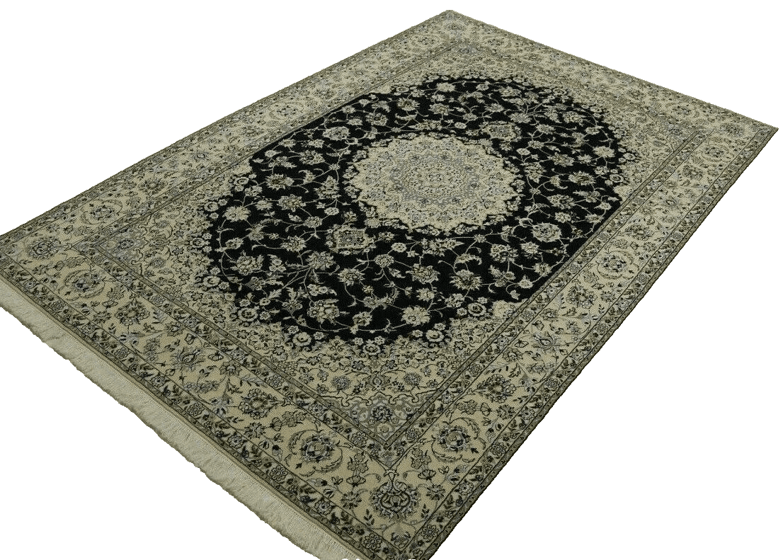 Wunderschöner Super Nain 9la Perserteppich (310 x 210 cm) – 500.000 Knoten/m², 90% Schurwolle, 10% Seide, Handgeknüpft