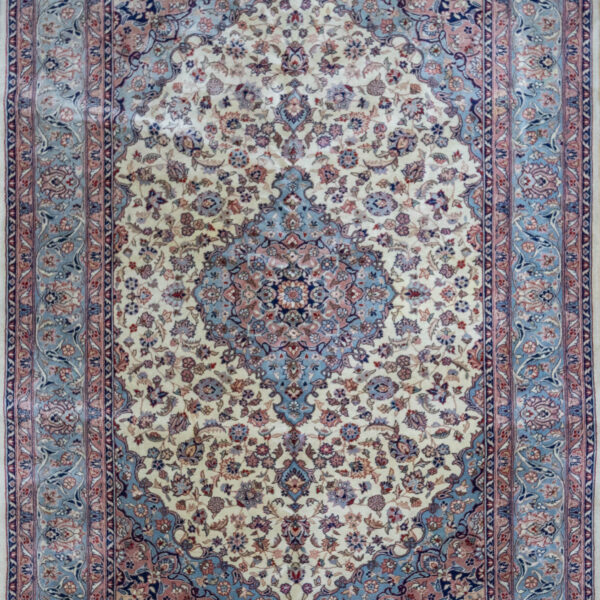 W1(#409) 291x201cm Handgeknüpfter Orientteppich Sarough Farahan Floral Muster