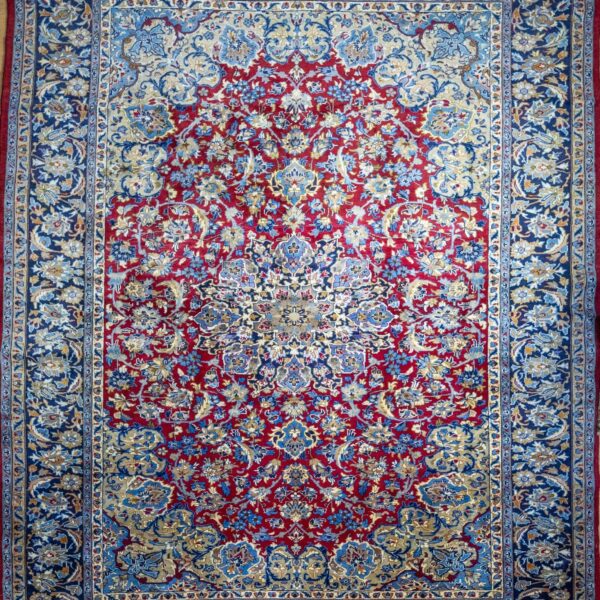 W1(#411) 353×263cm Handgeknüpfter Kashan Isfahan Najafabad Perserteppich