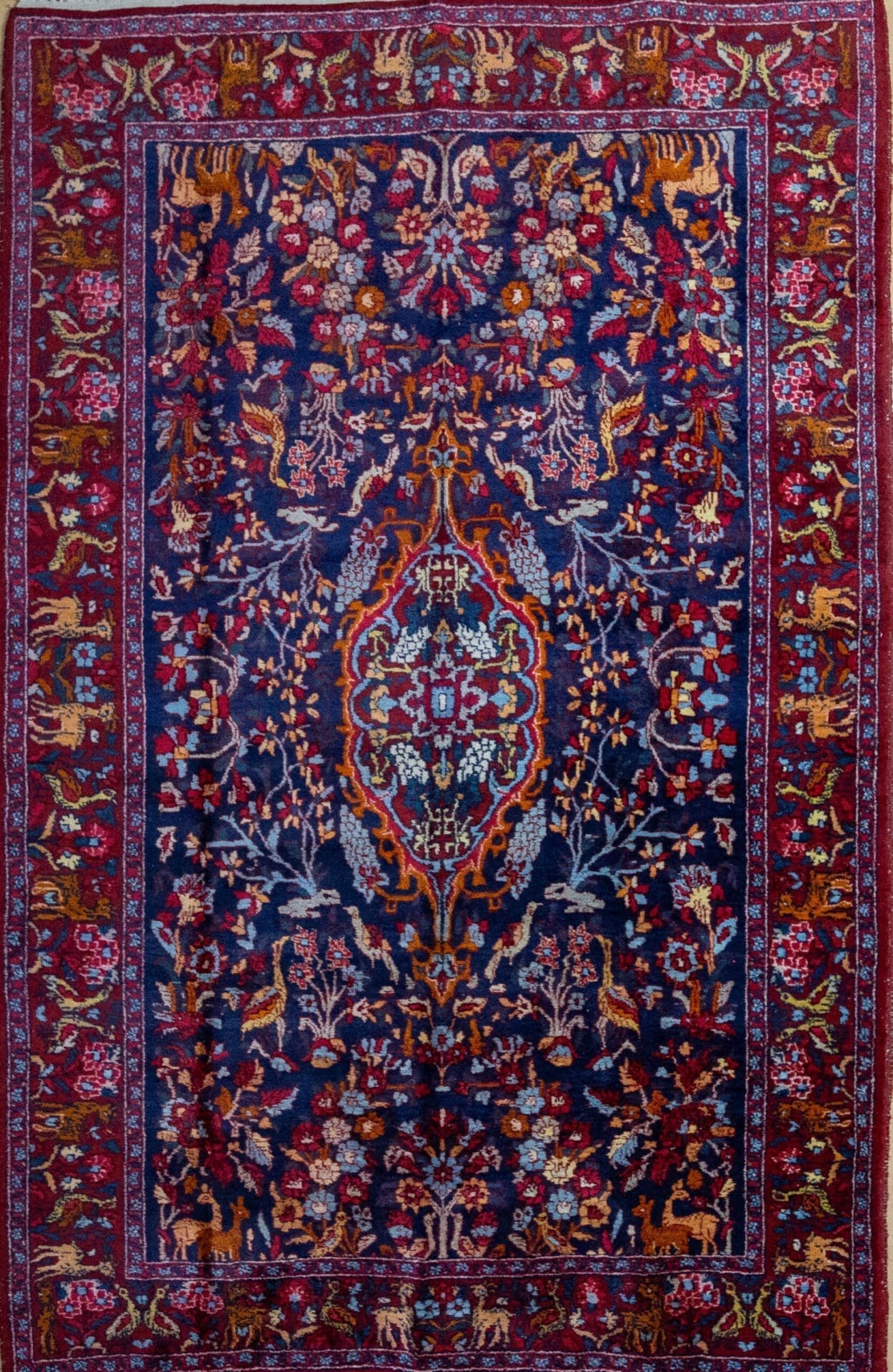 W1(#414) 223x145cm Rarer Handgeknüpfte Perserteppich Farmahin Dastjan Sarough Farahan UNIKAT