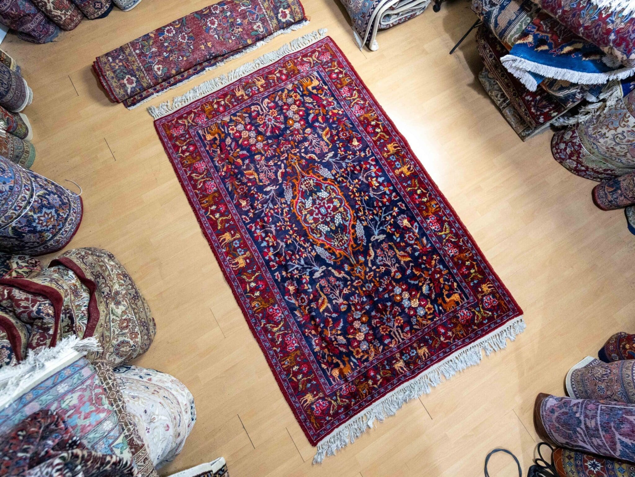 W1(#414) 223x145cm Rarer Handgeknüpfte Perserteppich Farmahin Dastjan Sarough Farahan UNIKAT