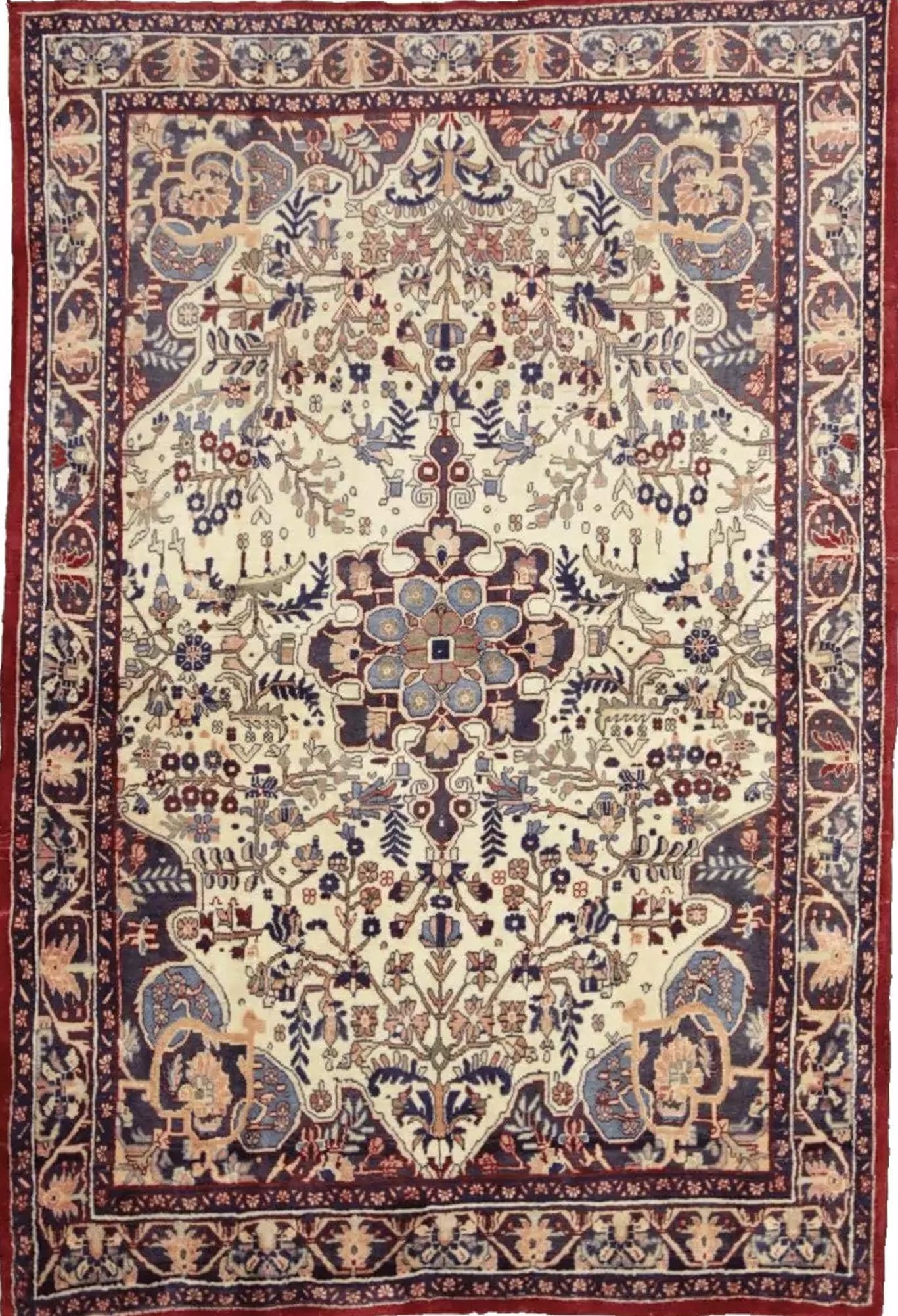 Wunderschöner Perserteppich Bidjar Zanjan (190 x 125 CM) - 200.000 Knoten/m² - 100% Schurwolle - handgeknüpft