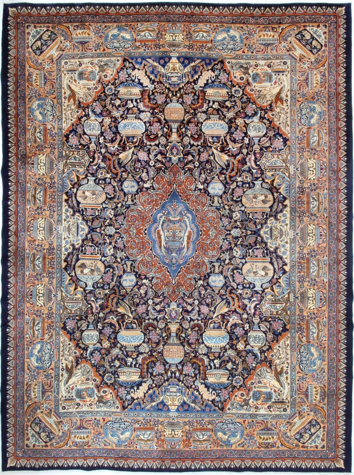 Handgeknüpfter Kashmar Perserteppich 400x296 cm - 100% Handarbeit