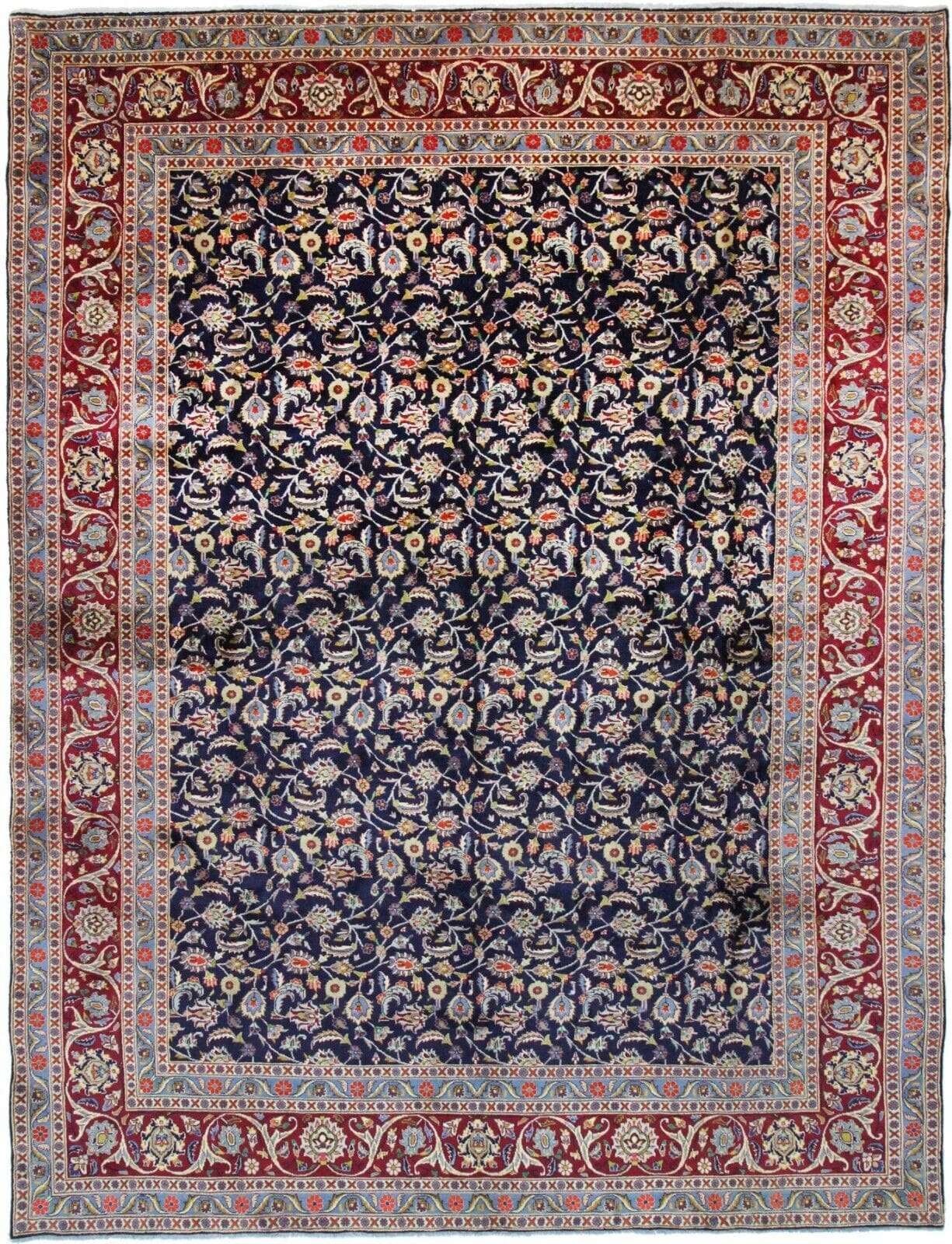 Handgeknüpfter Perserteppich 384x290 cm, Mashad, hochwertig, Nr. 7562