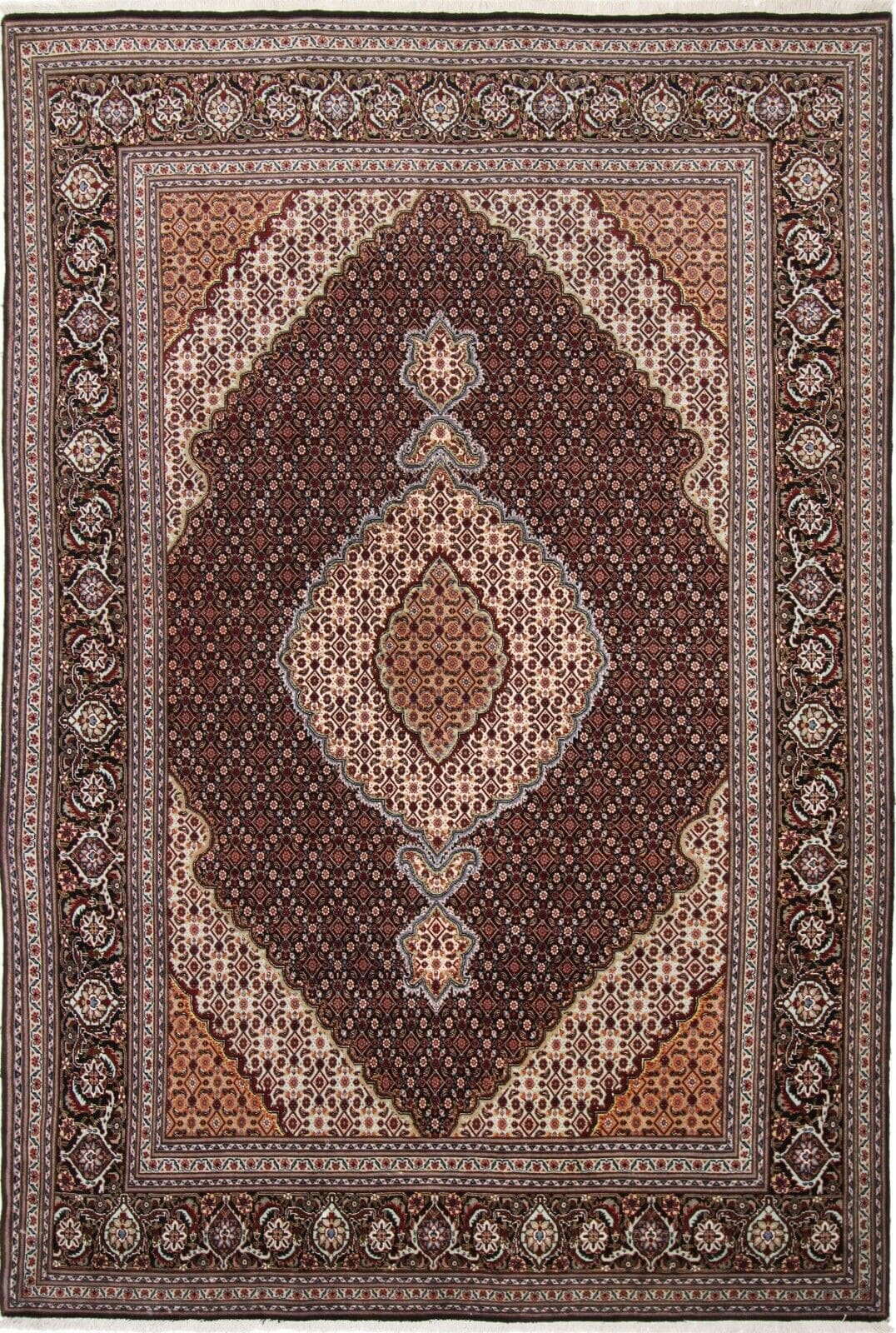 Handgeknüpfter Perserteppich Tabriz 294 x 198 cm, Top Zustand, fein