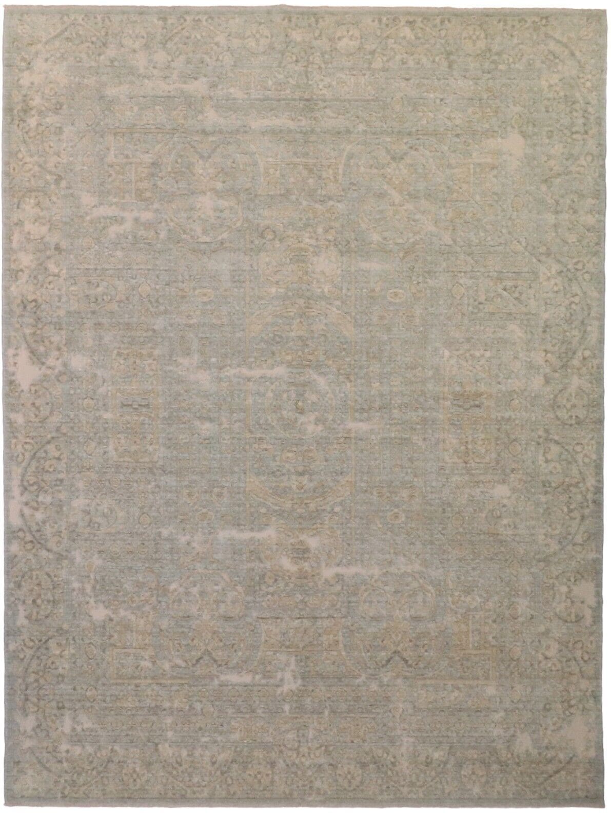 Modern Designer Perserteppich 254x334 cm Beige handgeknüpft