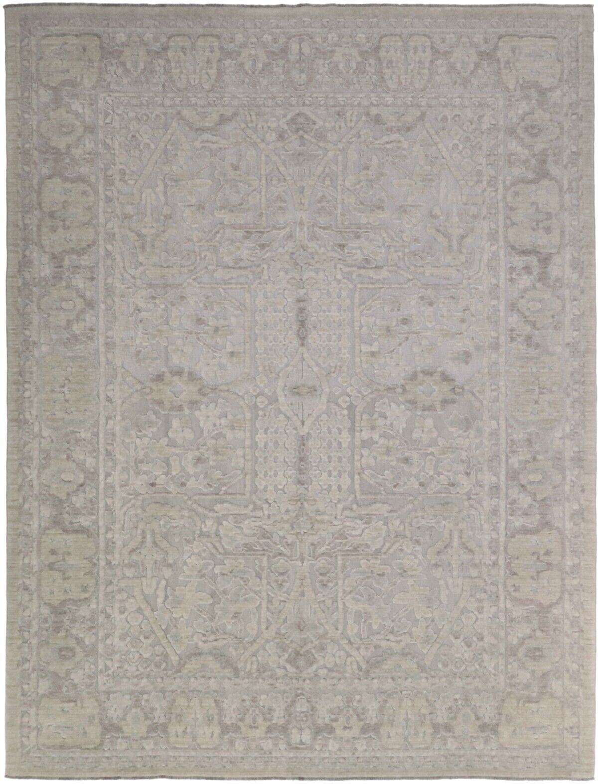Modern Designer Perserteppich 259 x 338 cm Beige, handgeknüpft