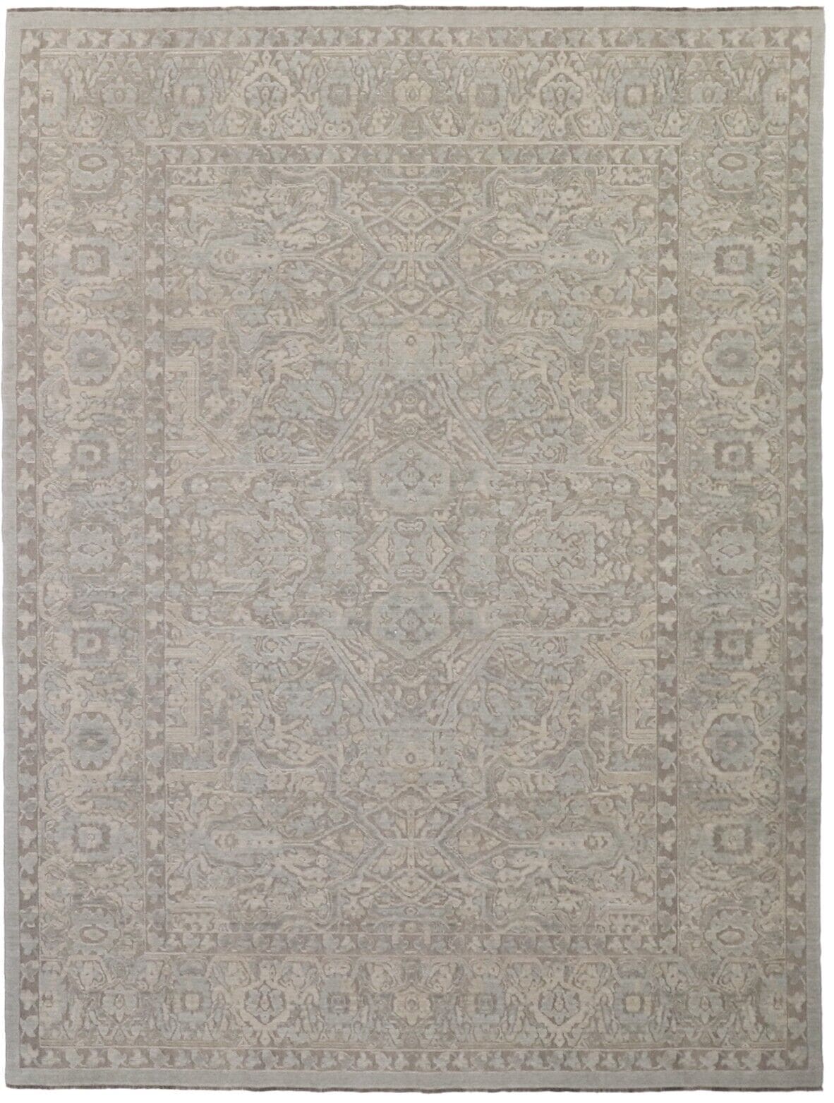 Moderner Designer Perserteppich 254x334 cm Beige handgeknüpft