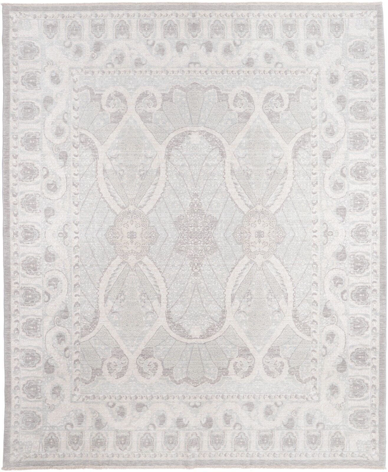 Moderner Designer Perserteppich 307x374 cm Beige, handgeknüpft