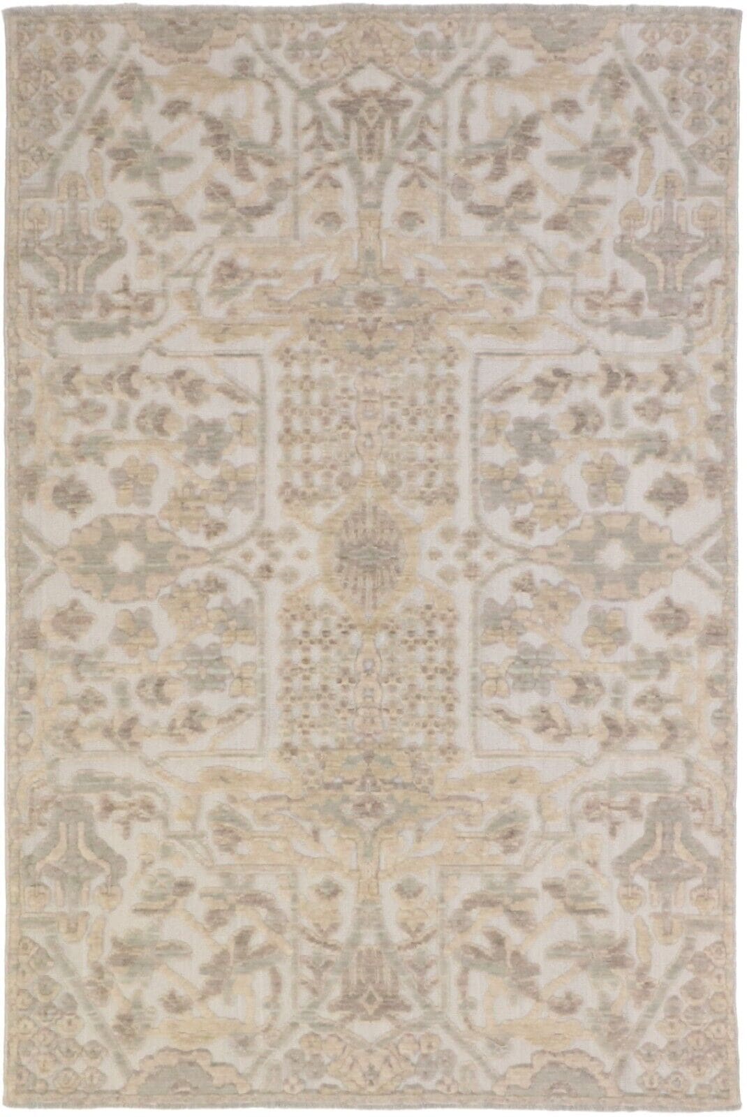 Moderner Perserteppich 162x248 cm, Handgeknüpft, Echte Wolle Beige