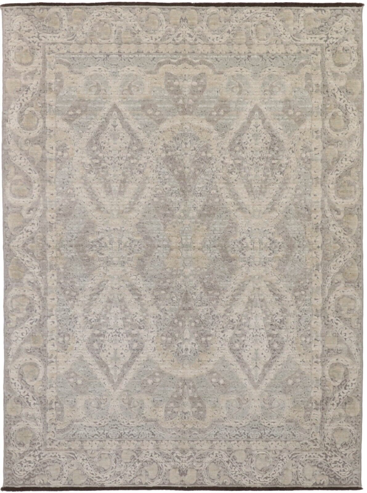 Moderner Perserteppich 191x262 cm, Echte Wolle, handgeknüpft