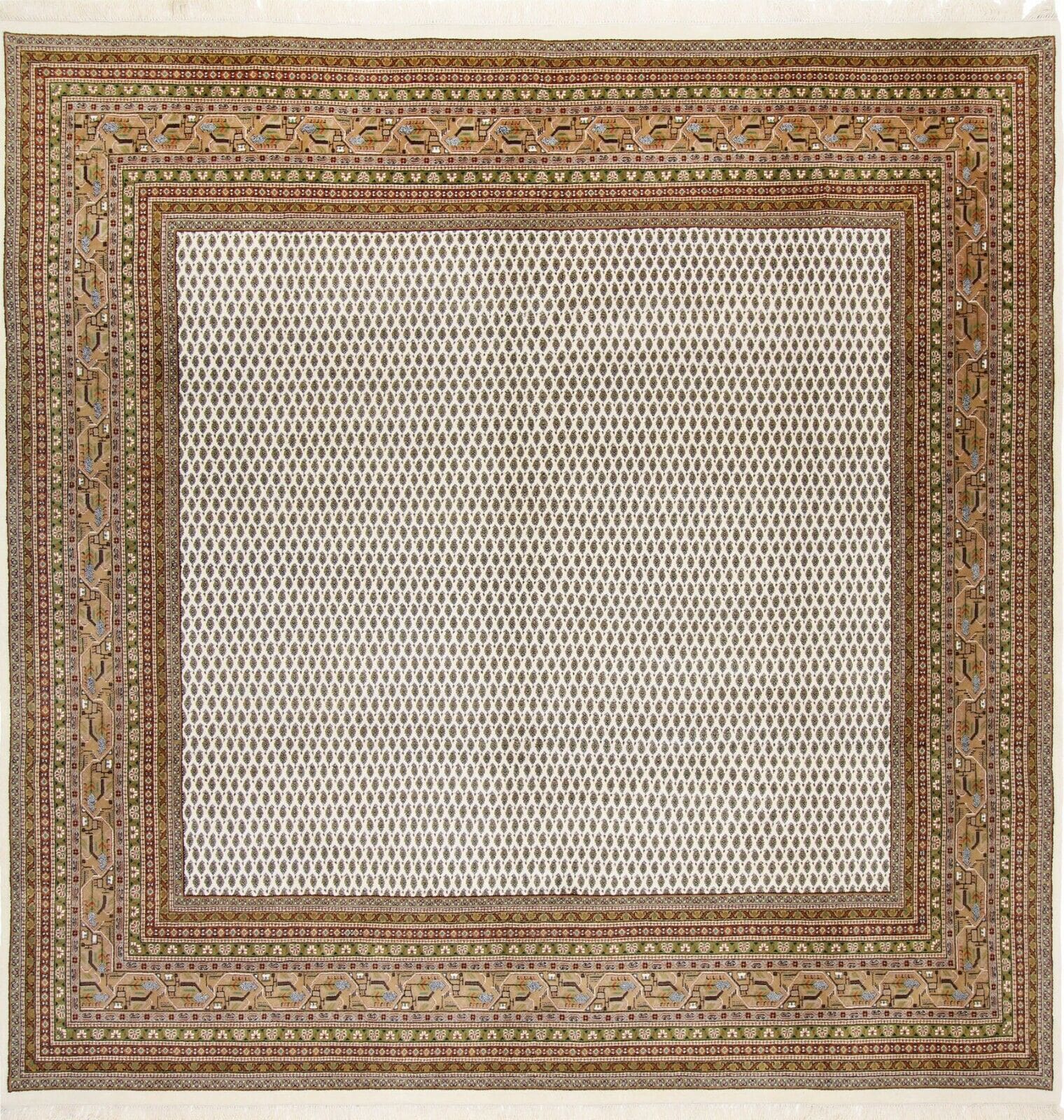 Original Indo Sarough Mir 302x298 cm, Top Zustand, handgeknüpft, Perserteppich