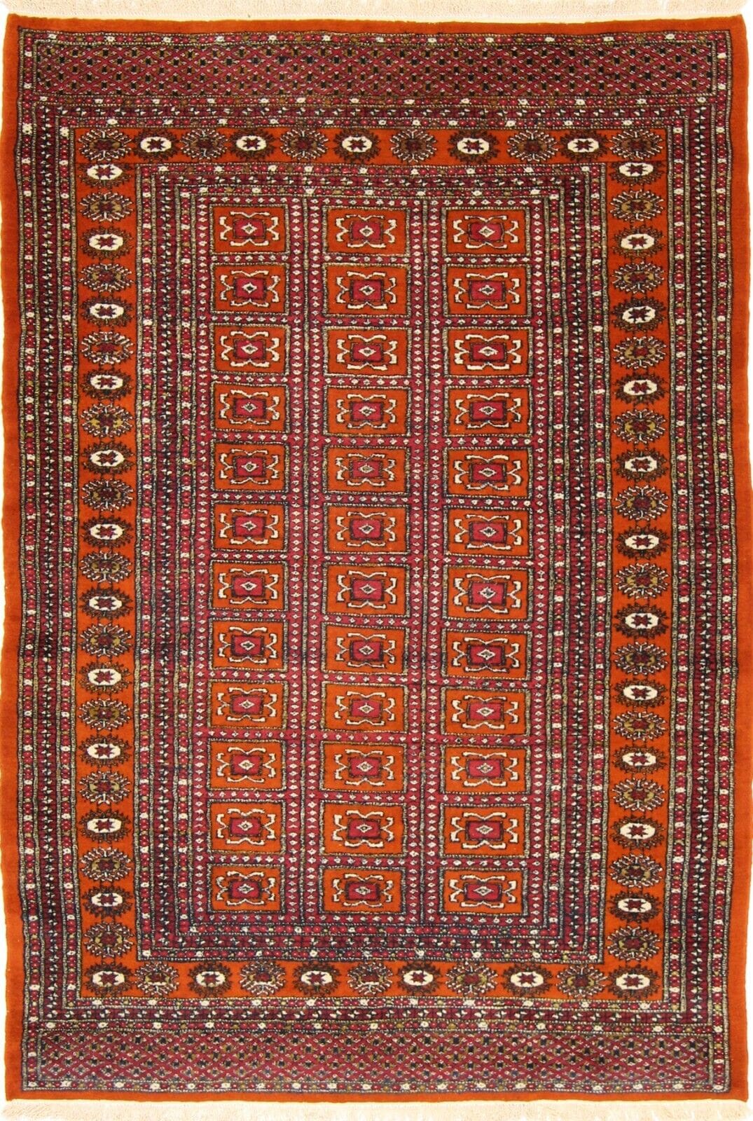 Original Pakistan Perserteppich Buchara 182x125 cm, handgeknüpft