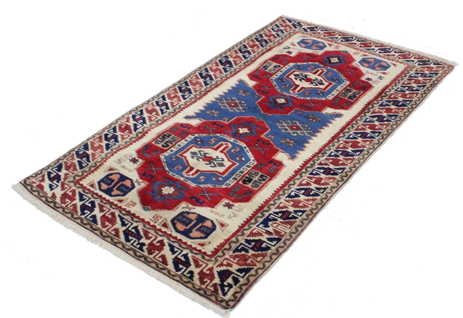 Original Pakistan Teppich Kazak 170x100 cm, Top Zustand, handgeknüpft, Perserteppich