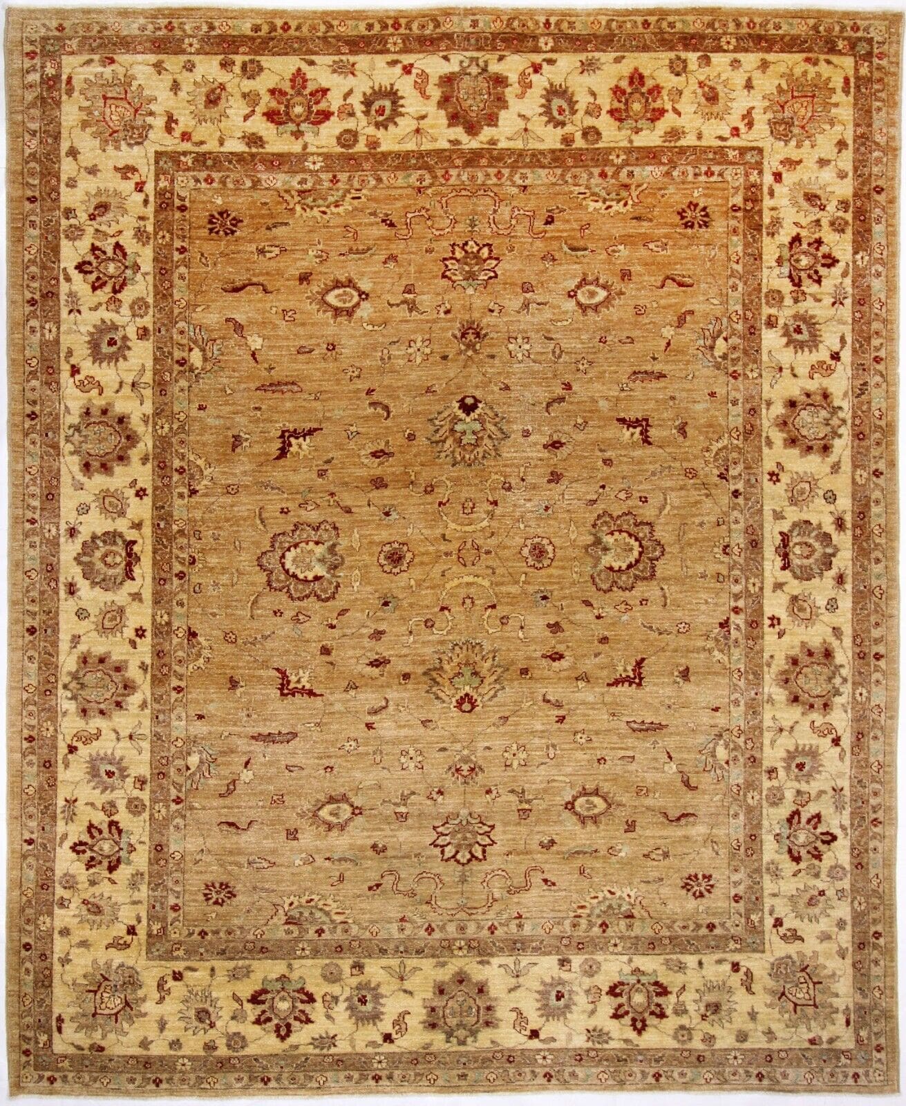 Original Pakistan Ziegler Teppich 300x245 cm, Top Zustand, handgeknüpft Perserteppich
