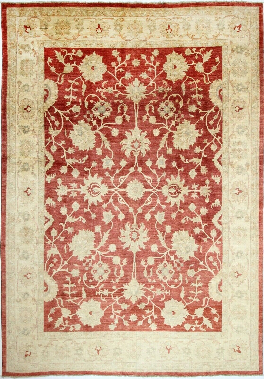 Original Pakistan Ziegler Teppich 423x309 cm, Top Zustand, handgeknüpft, Perserteppich