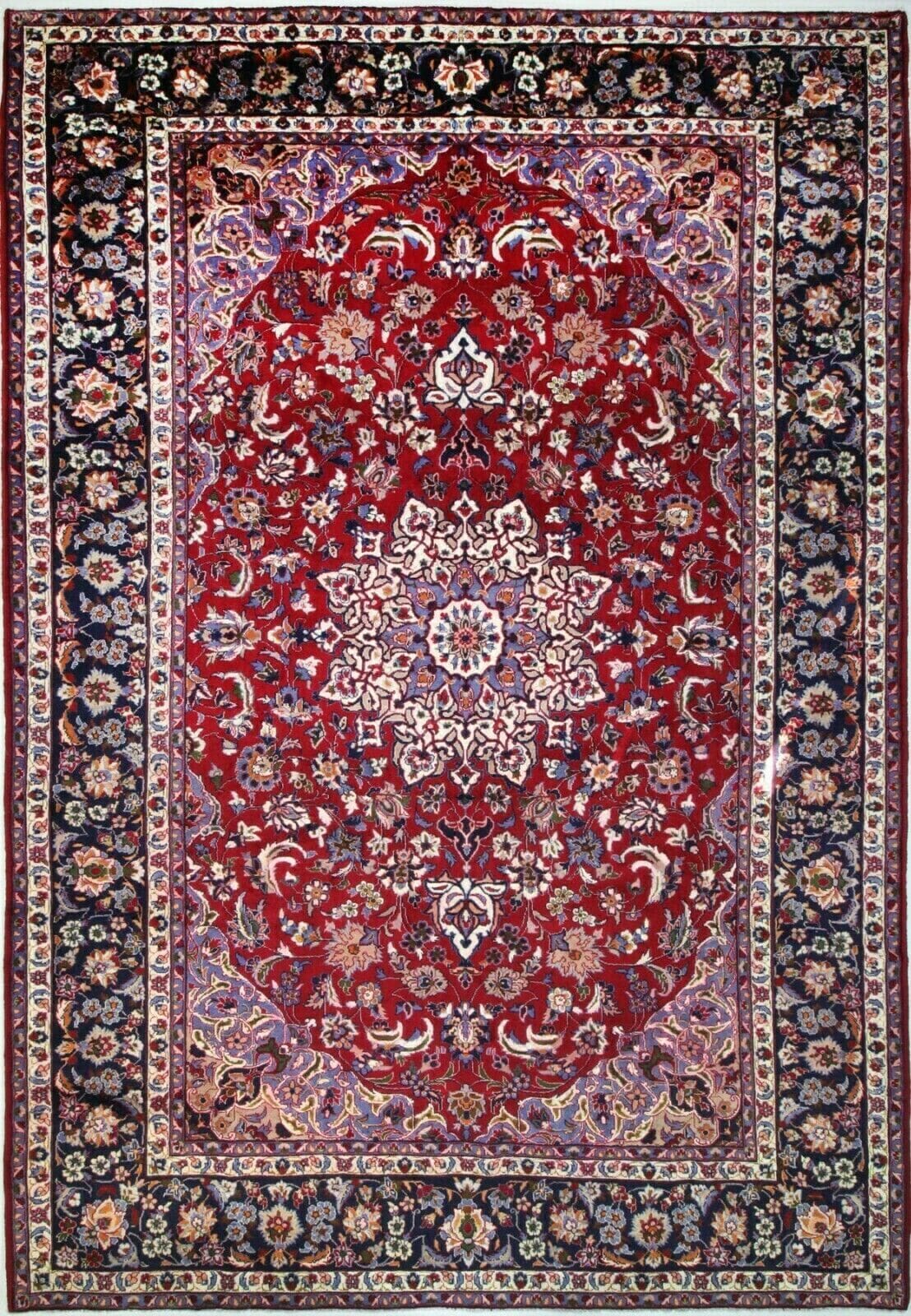Original Perserteppich Isfahan 420 x 296 cm, Top Zustand, handgeknüpft H1