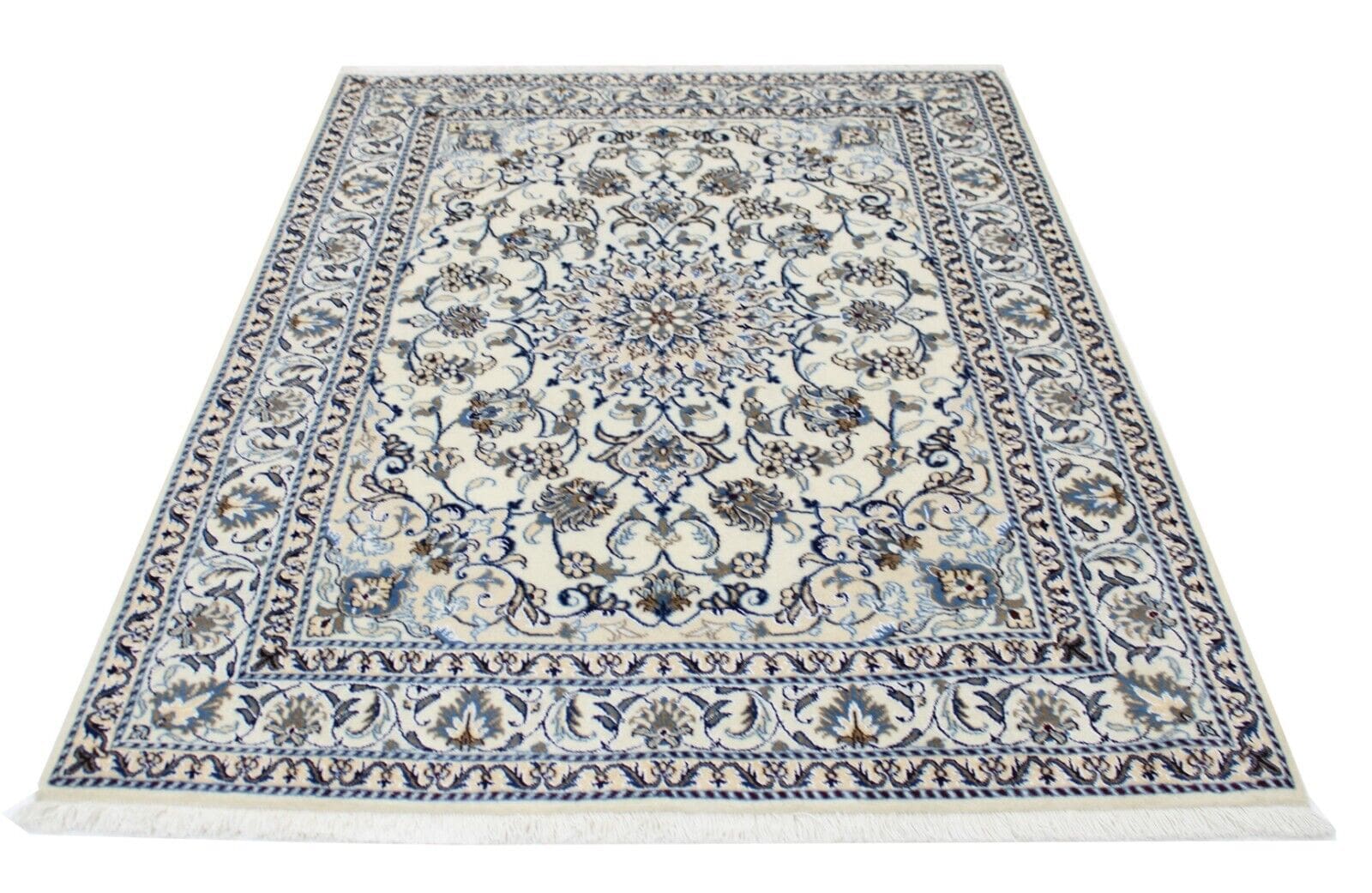 Original Perserteppich Nain 195x148 cm, Top Zustand, handgeknüpft