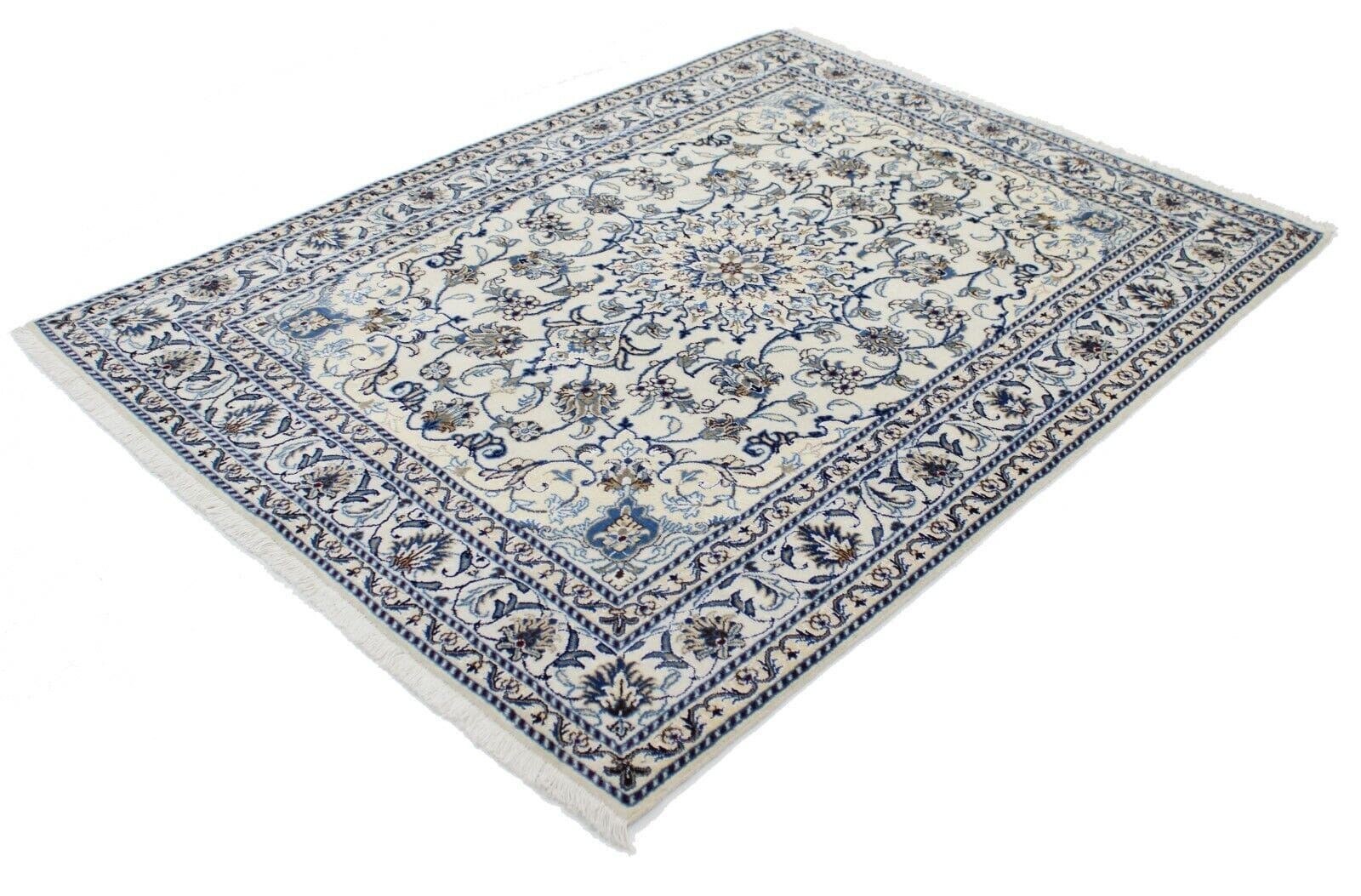 Original Perserteppich Nain 198x150 cm, Top Zustand, handgeknüpft