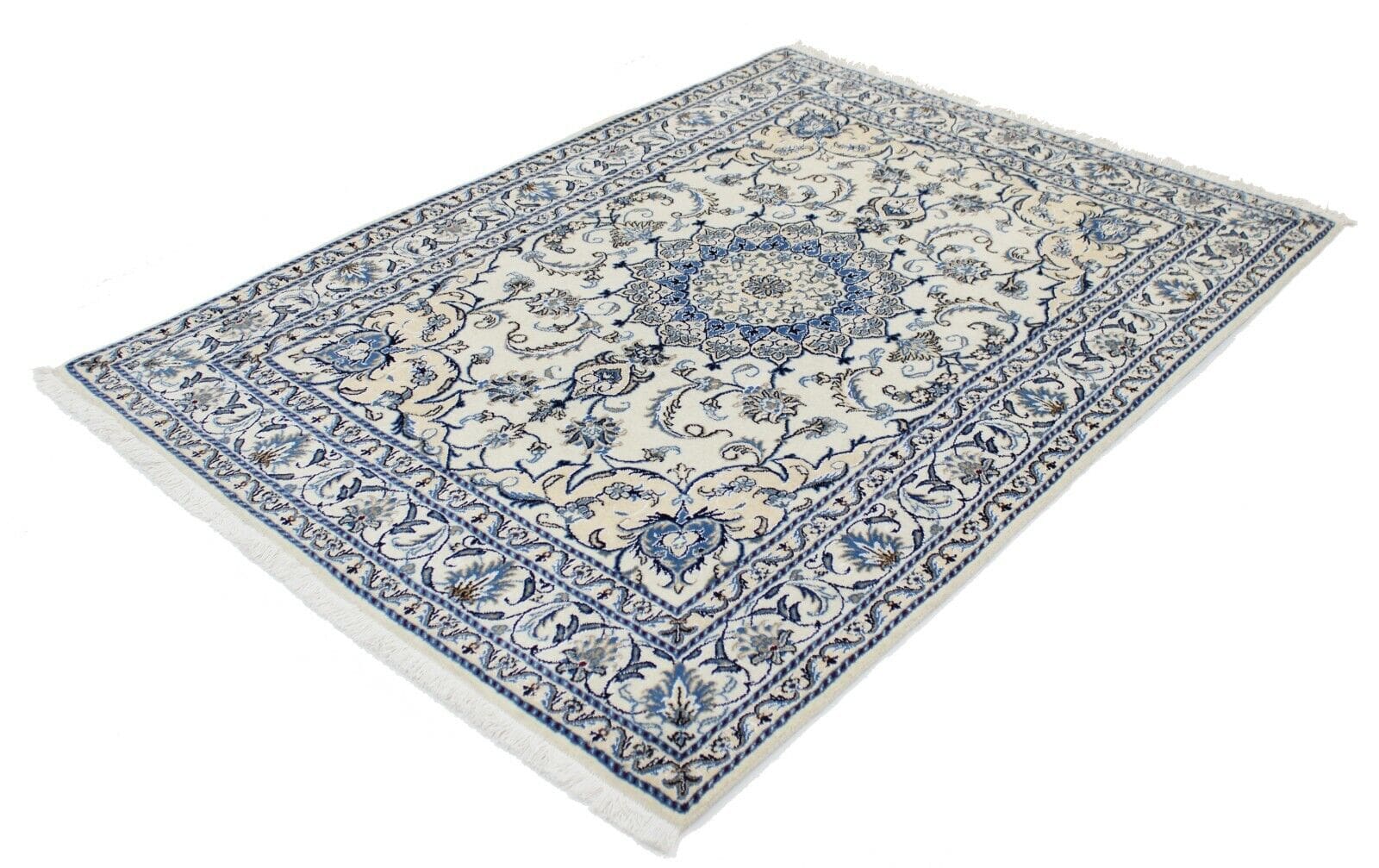 Original Perserteppich Nain 204x145 cm, Top Zustand, handgeknüpft