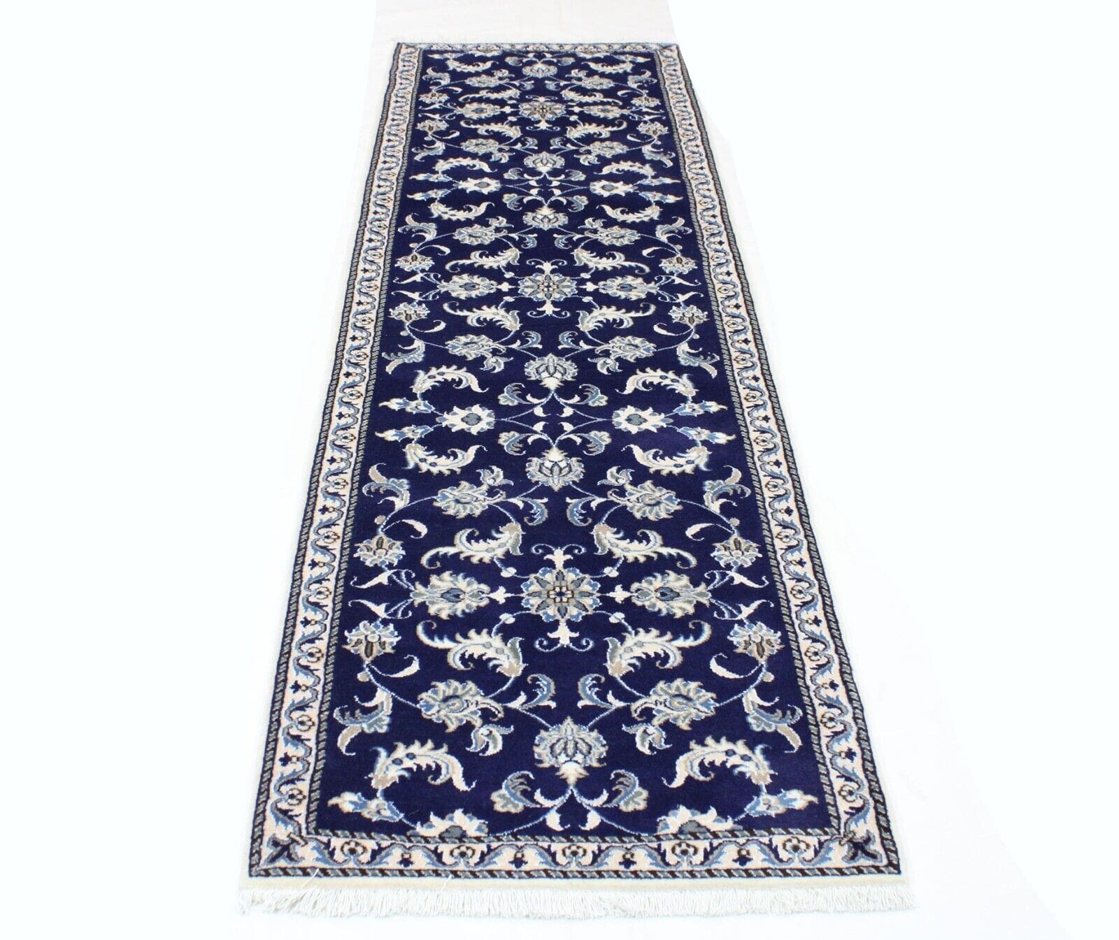 Original Perserteppich Nain 293x78 cm, Top Zustand, handgeknüpft