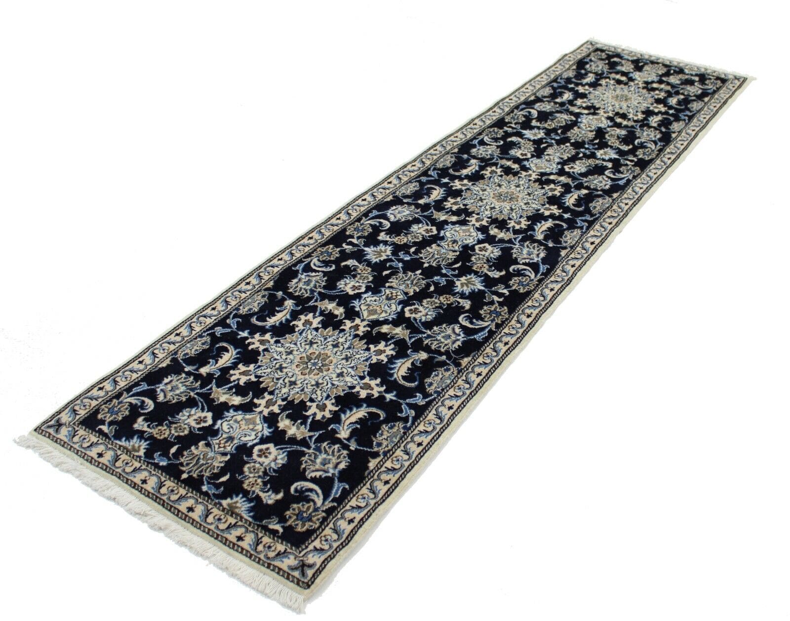 Original Perserteppich Nain 295x76 cm - Top Zustand, handgeknüpft