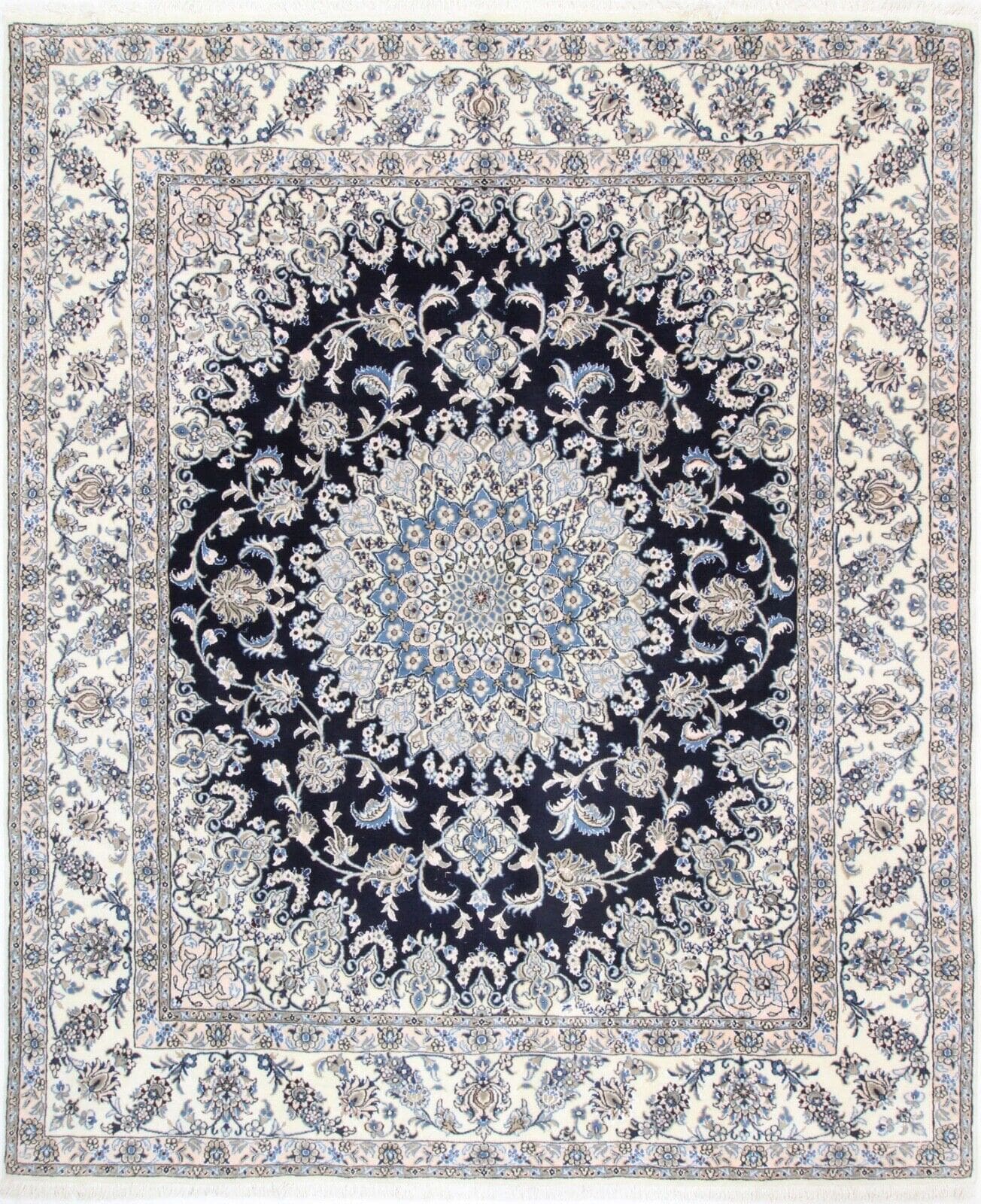 Original Perserteppich Nain 296x244 cm, Top Zustand, handgeknüpft