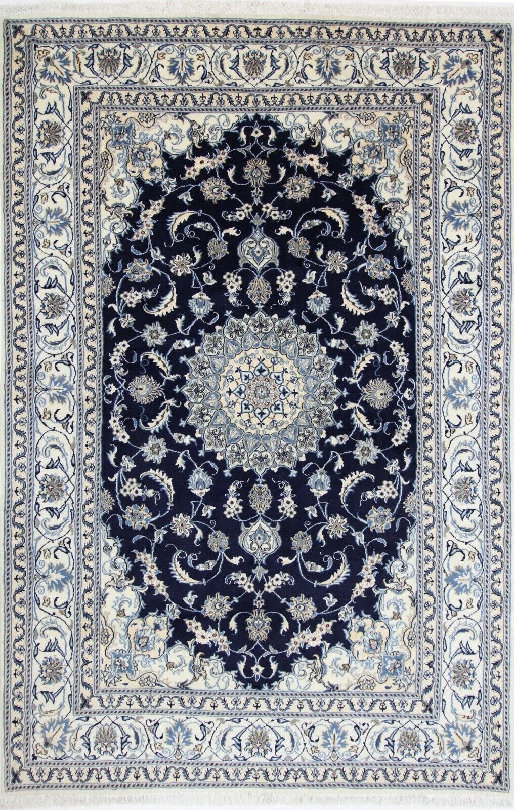 Original Perserteppich Nain 297x196 cm, Top Zustand, handgeknüpft