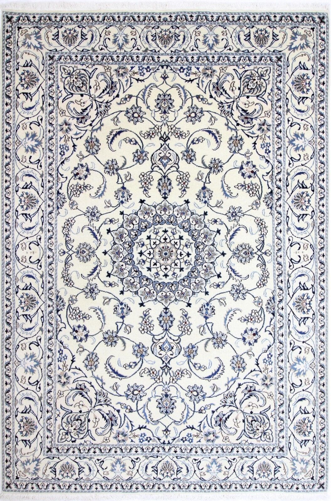 Original Perserteppich Nain 297x198 cm, Top Zustand, handgeknüpft