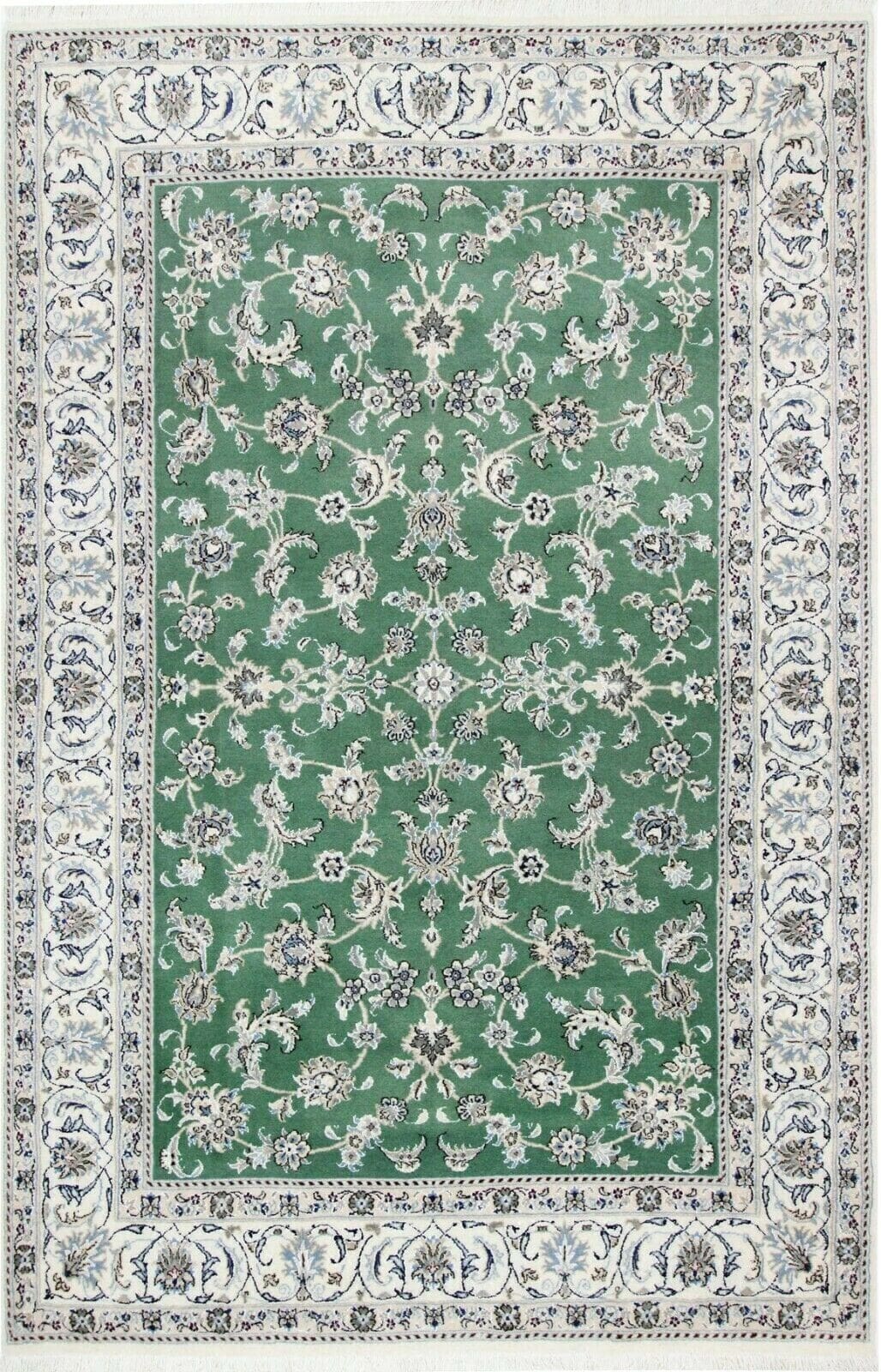 Original Perserteppich Nain 299x197 cm, Top Zustand, handgeknüpft